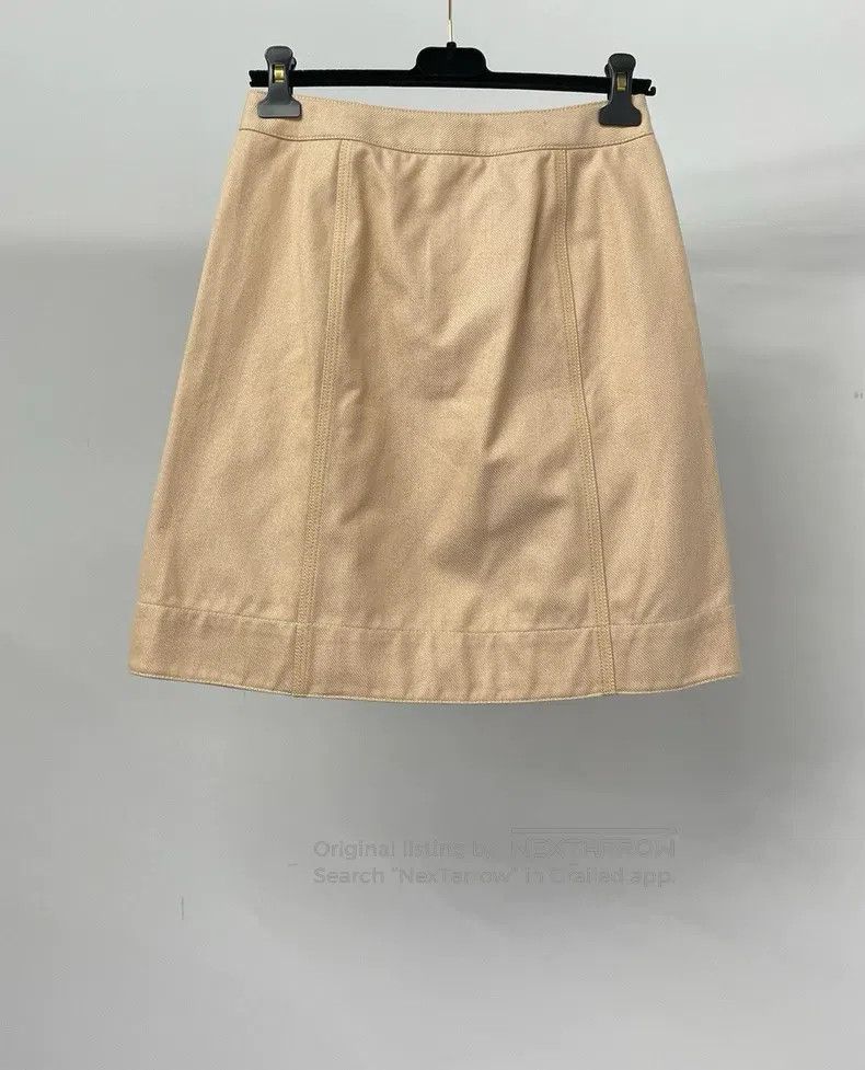 Hermes Hermes Nude Pink Double-breasted Short Skirt Size 24" / US 00 / IT 34 - 2 Thumbnail