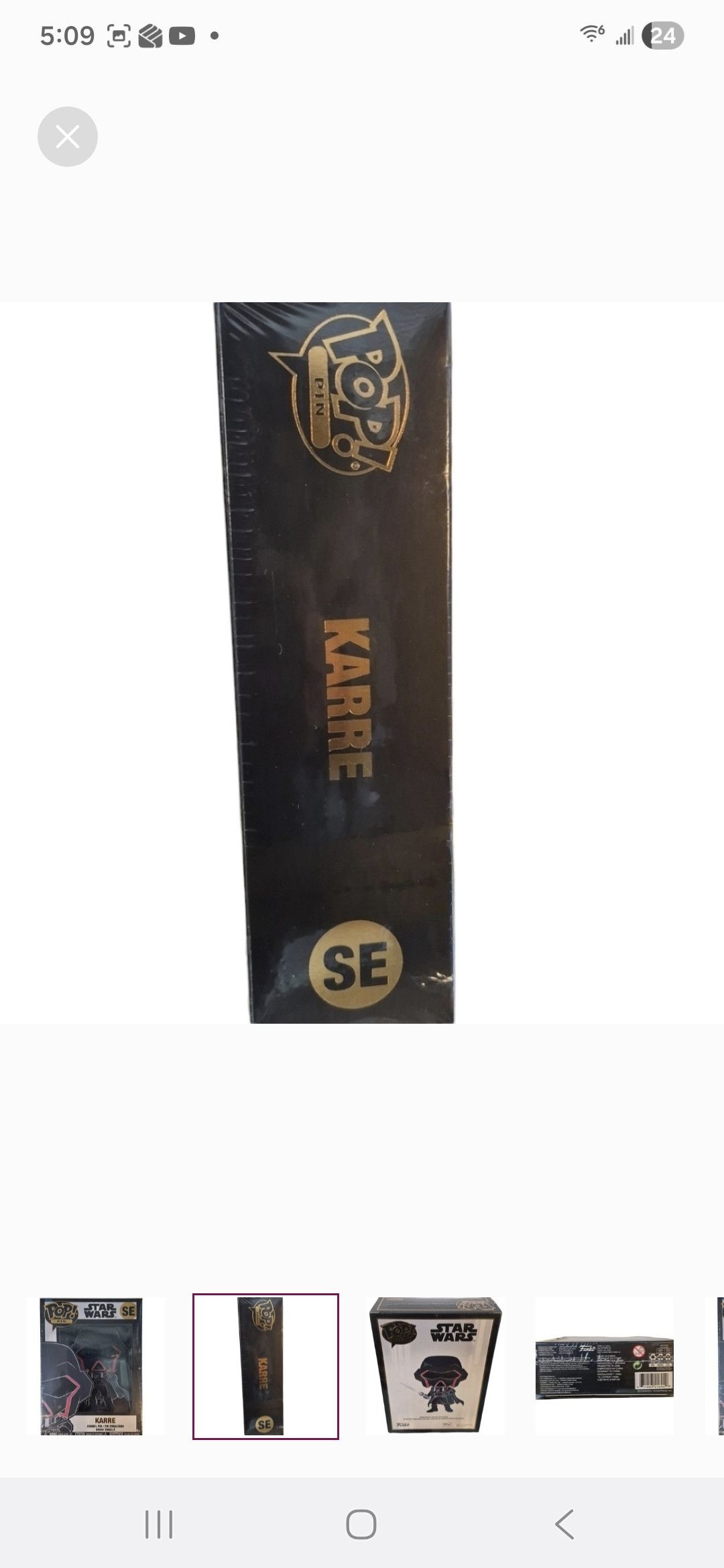 Other Funko × Star Wars POP PIN Karre Enamel Pin Size ONE SIZE - 3 Thumbnail