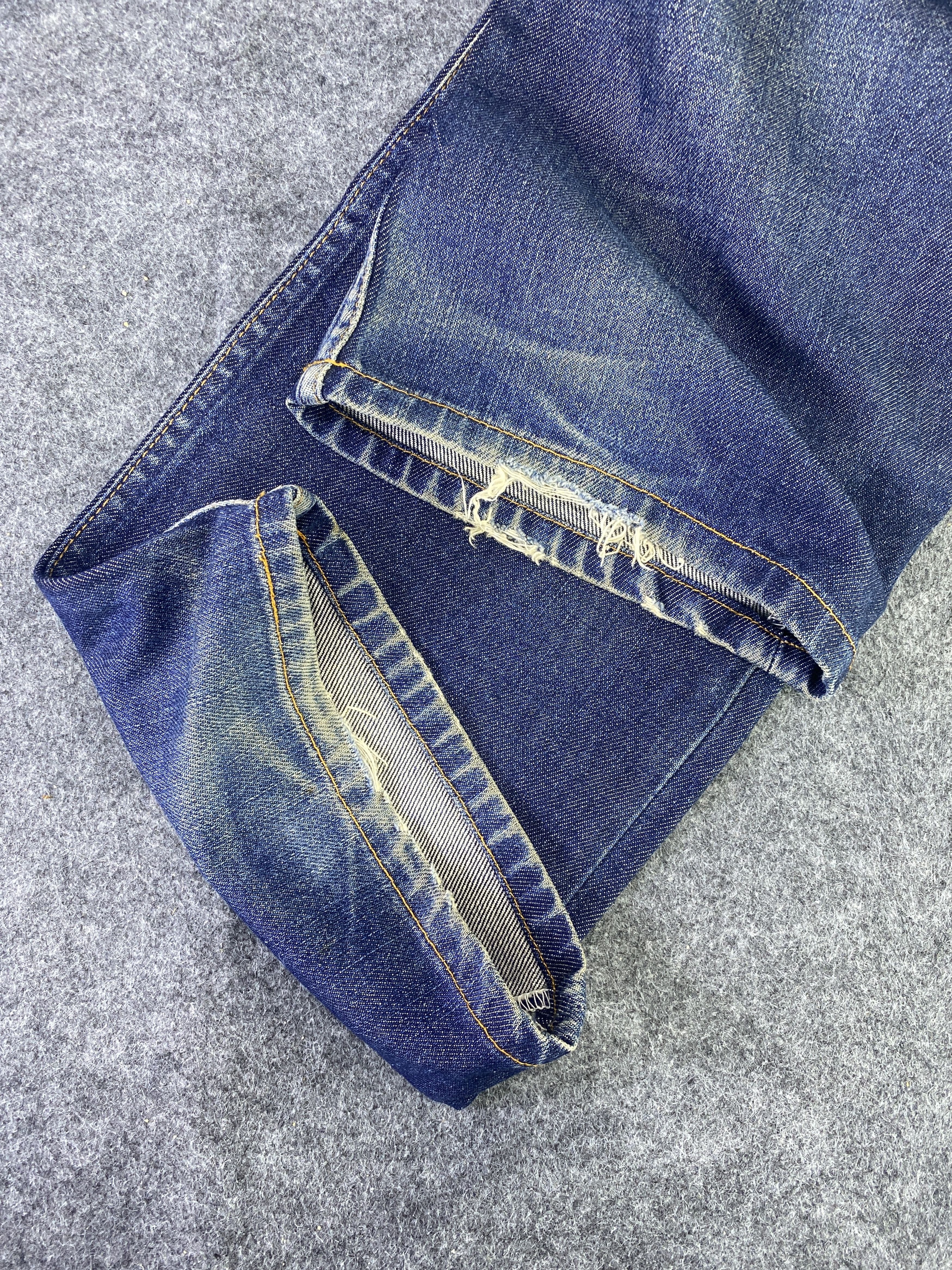 Levi's VINTAGE LEVI'S 508 DISTRESS BLUE WASH JEANS - J910 Size US 31 - 10 Thumbnail