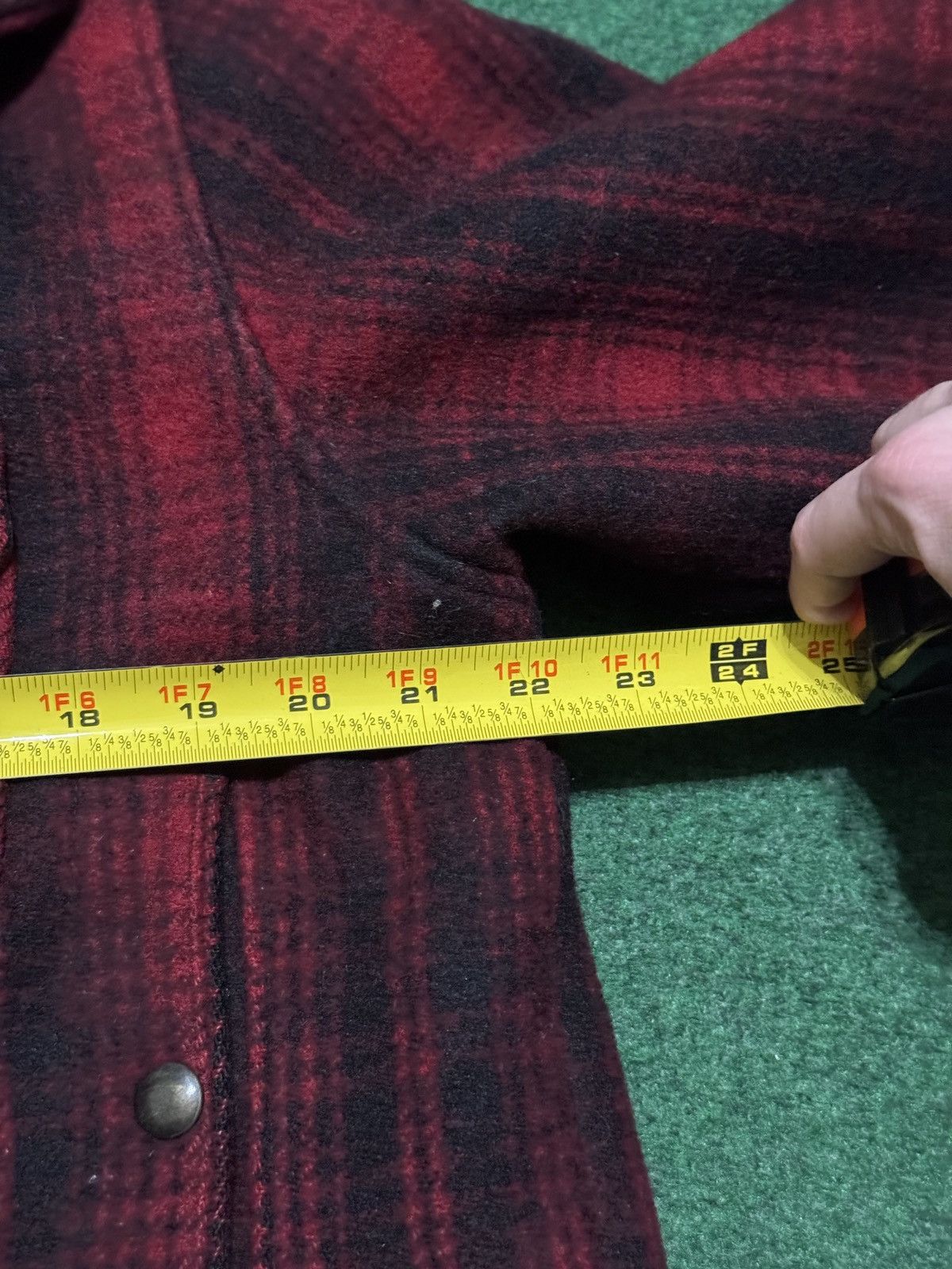 Woolrich Woolen Mills Vtg 40s 50s Woolrich Mackinaw Plaid Button Up Wool Jacket Size US L / EU 52-54 / 3 - 5 Thumbnail
