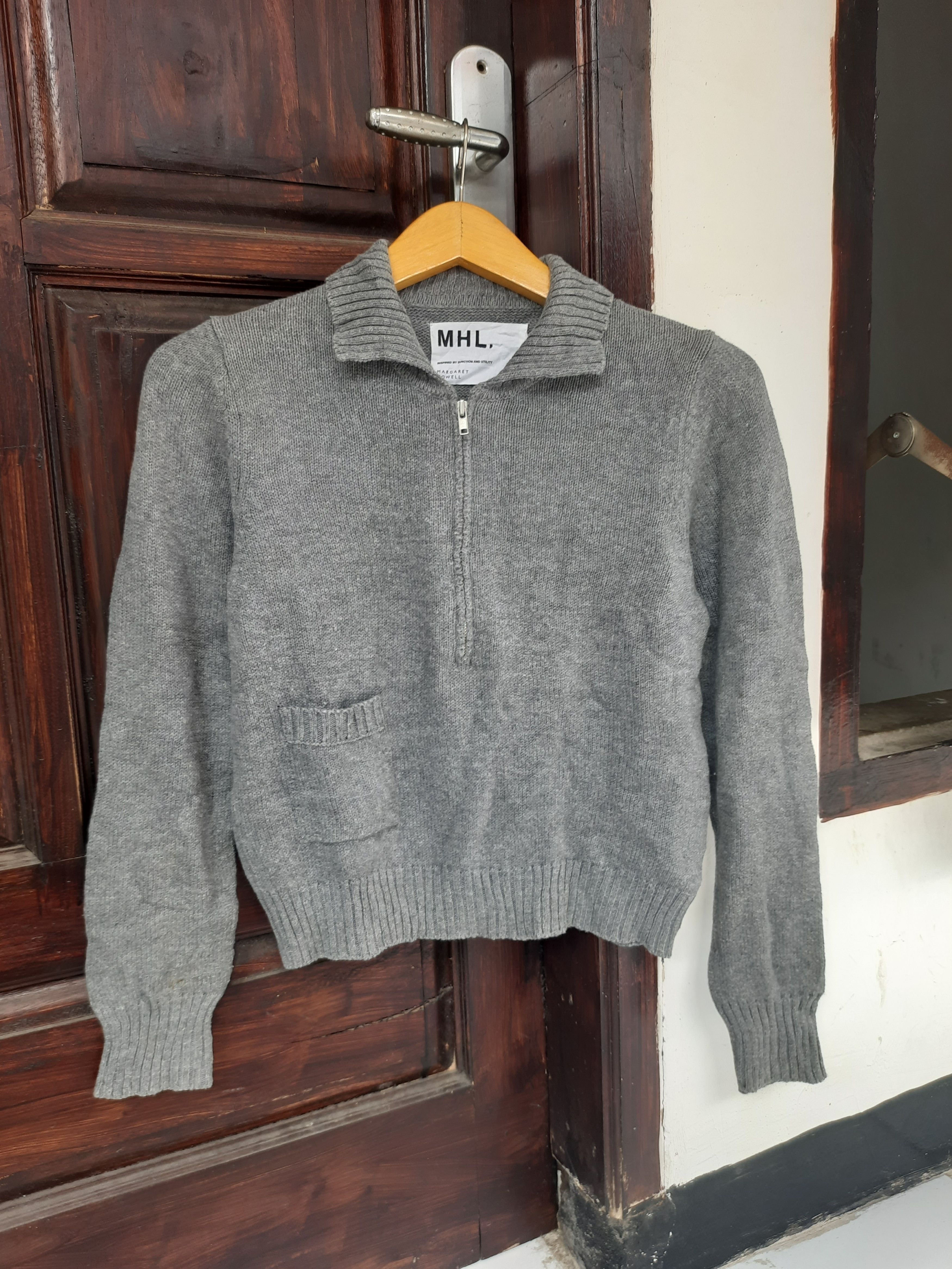 Margaret Howell Mhl margareth howell crop halfzip knitwear sweater Size M / US 6-8 / IT 42-44 - 1 Thumbnail