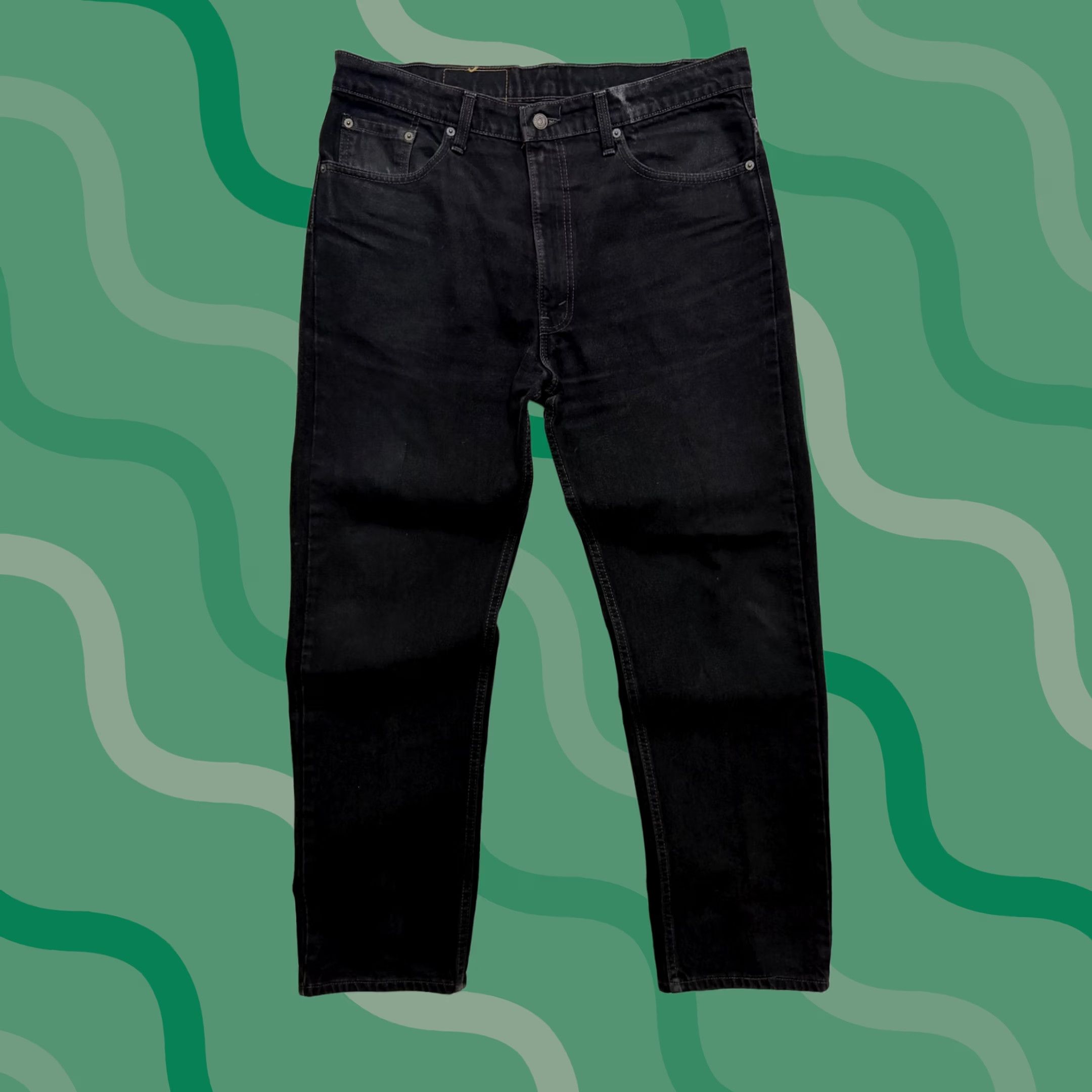 Levi's VINTAGE Levi's 505 Jeans Mens 38x30 Regular Fit Straight Leg Denim Dark Wash Size US 38 / EU 54 - 1 Thumbnail