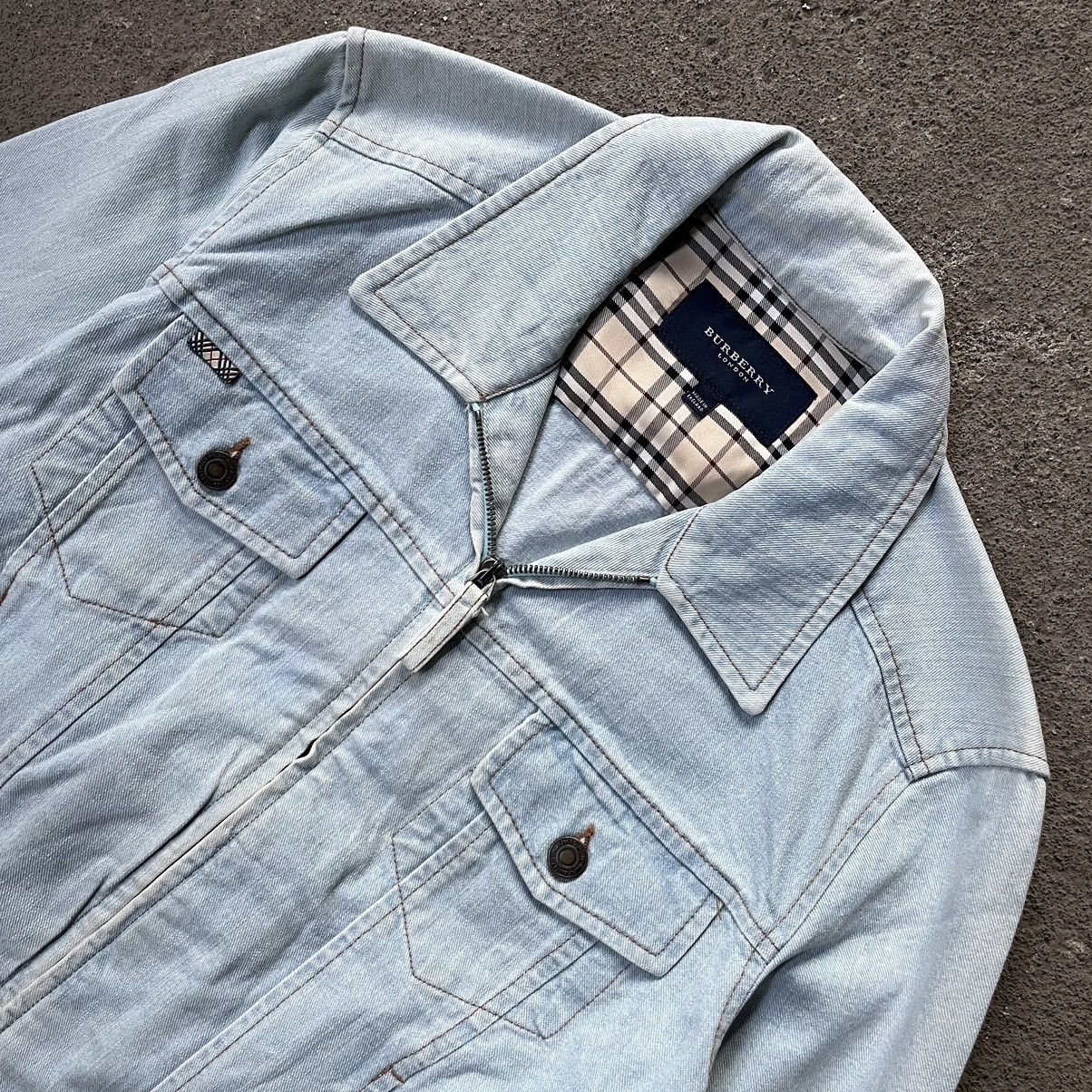 Burberry Burberry trucker rare checked pattern jacket Size S / US 4 / IT 40 - 2 Thumbnail