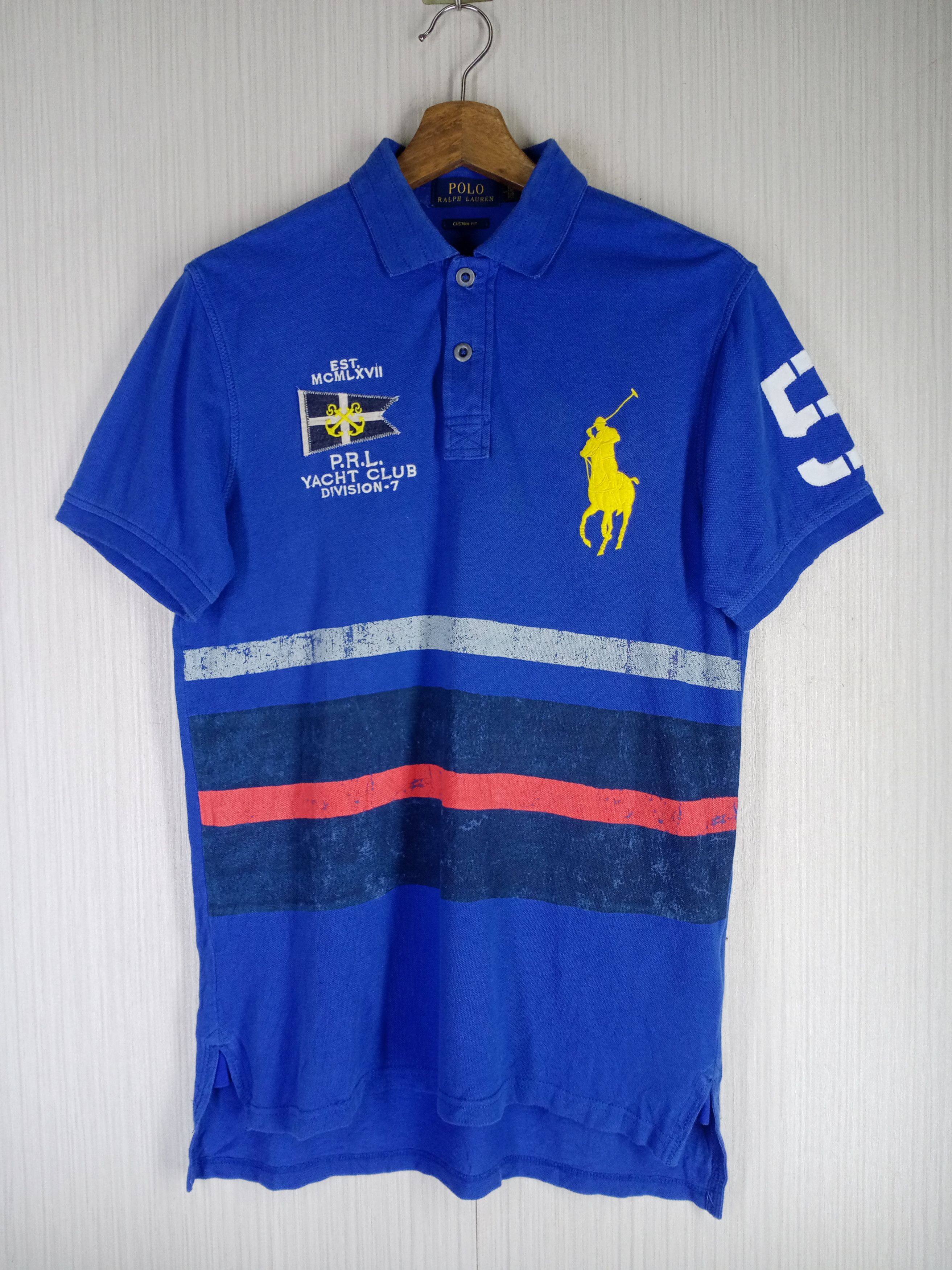 Rare Vintage Polo Ralph Lauren PRL Yatch Club Polo Shirt