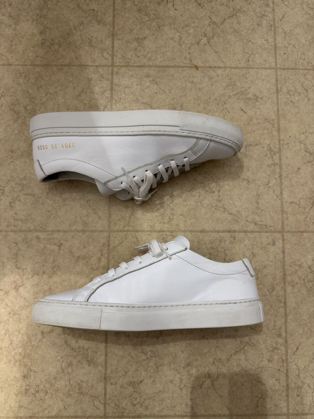 Common Projects Common Projects Achilles Low White Womens Sneakers Size 35 Size US 5 / IT 35 - 2 Thumbnail