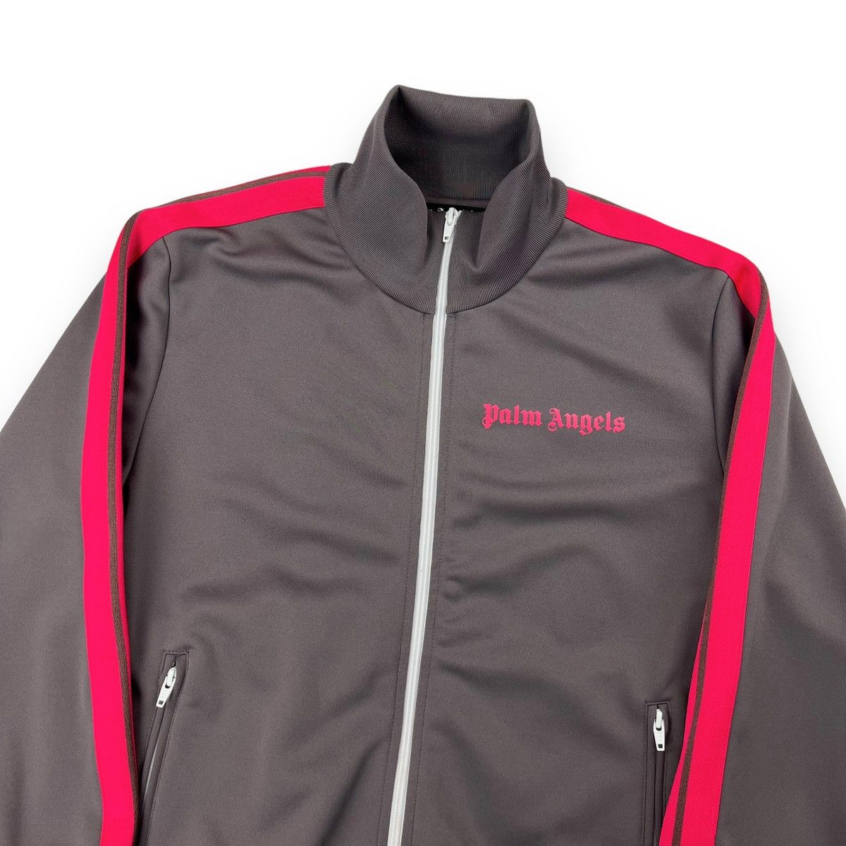 Palm Angels Palm Angels Grey & Pink Track Jacket Size US L / EU 52-54 / 3 - 1 Thumbnail
