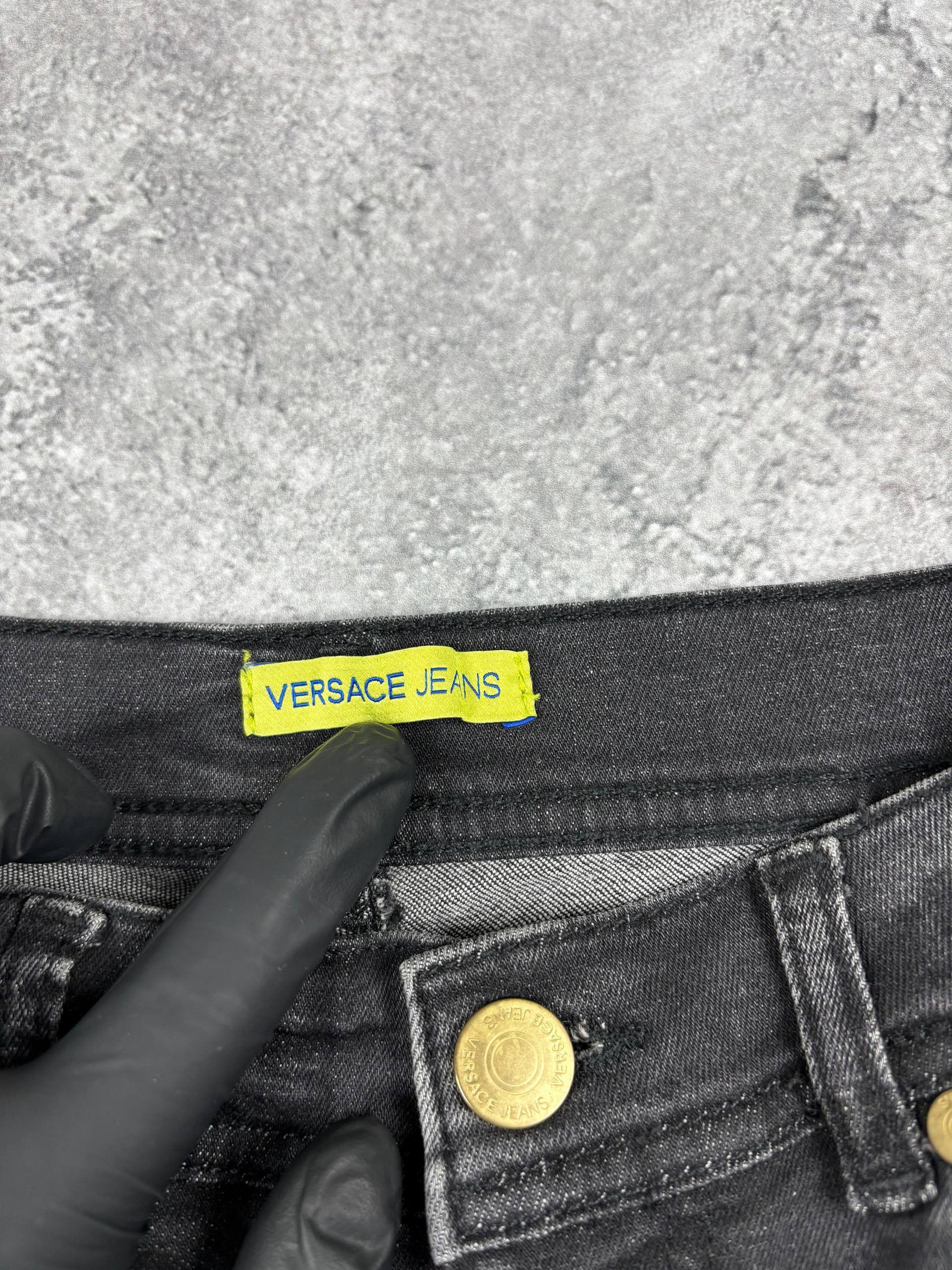 Versace Versace Jeans Couture Black Pants Womens Luxury Italy IT 40 Size 27" / US 4 / IT 40 - 2 Thumbnail