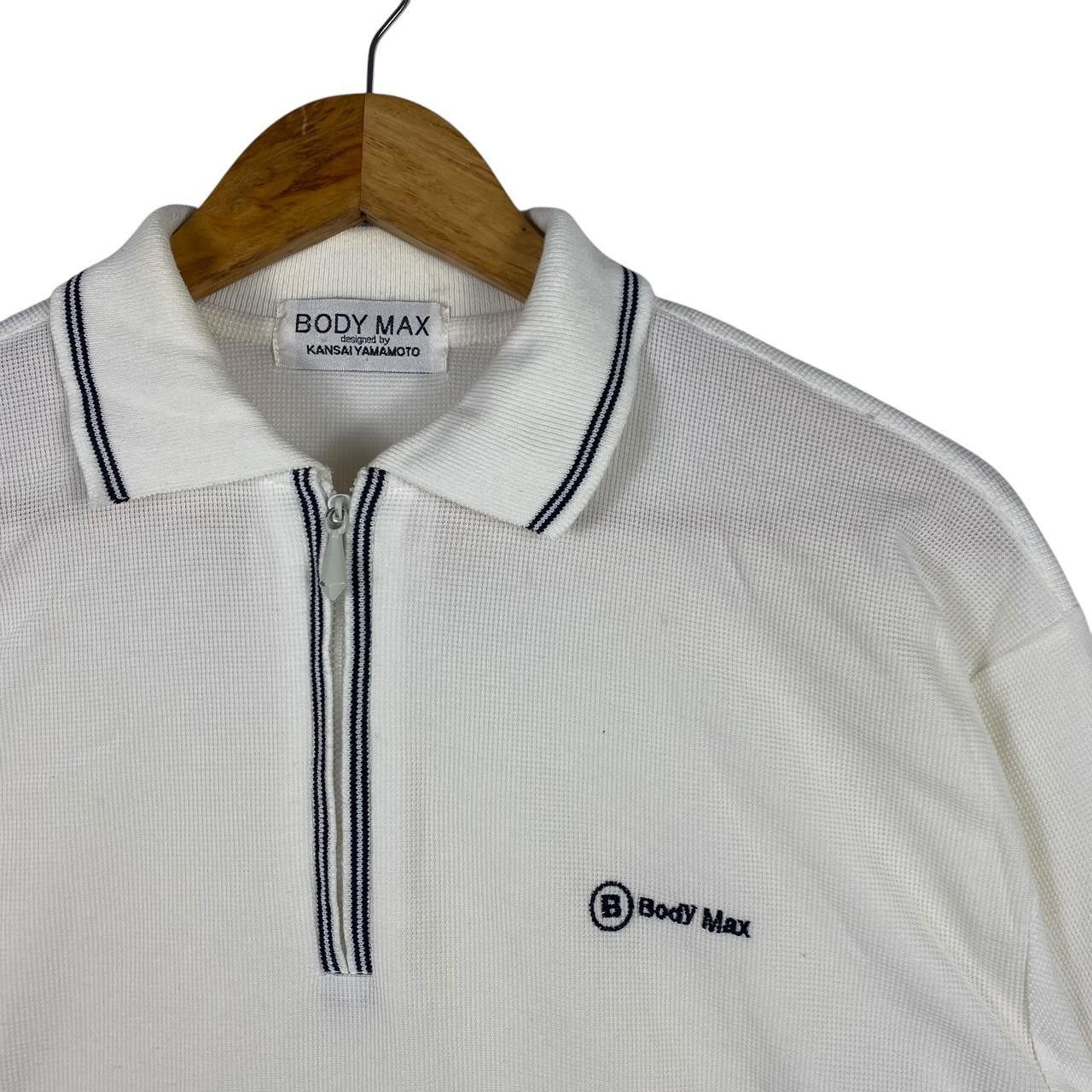 Kansai Yamamoto Vintage KANSAI YAMAMOTO Body Max Half Zipper Tee Shirt Polo Size US M / EU 48-50 / 2 - 3 Thumbnail