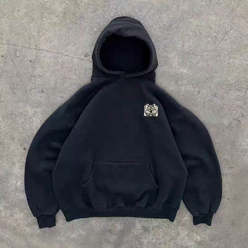 Vintage Black Casual Vintage Tiger Head Print Hoodie Size US M / EU 48-50 / 2 - 1 Thumbnail