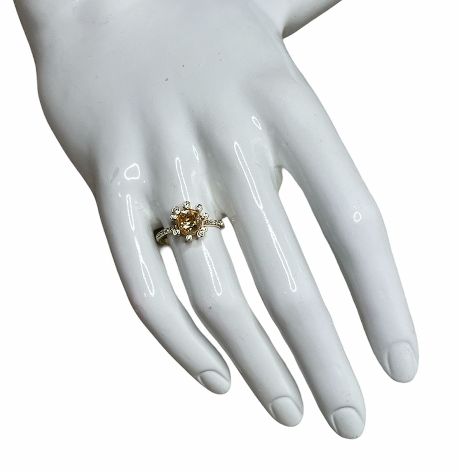Swarovski Swarovski Olive Ring Multi-colored, Gold-tone plated USA 9 Size ONE SIZE - 2 Thumbnail