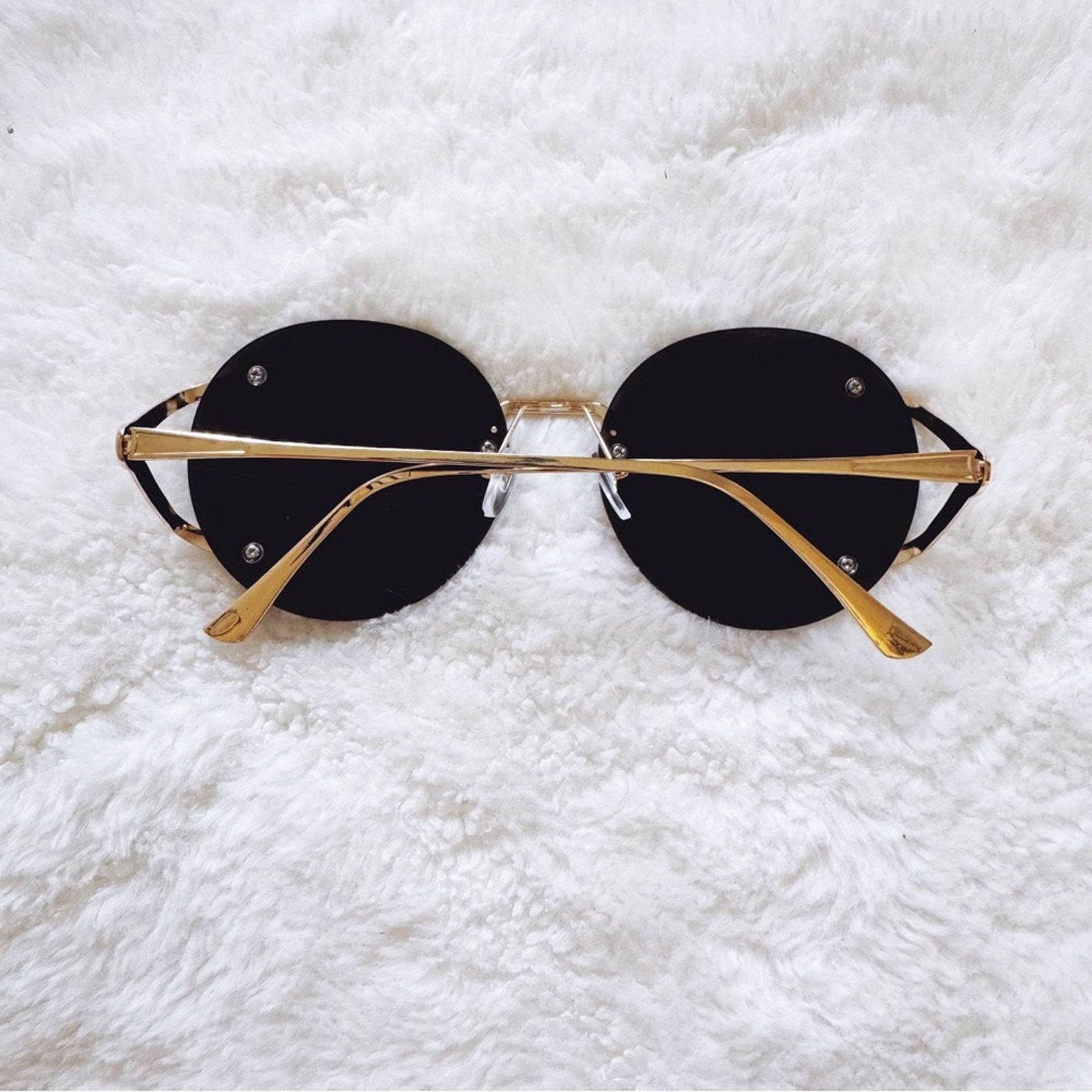 Other Ruth Black Round Metal Sunglasses Size ONE SIZE - 9 Thumbnail