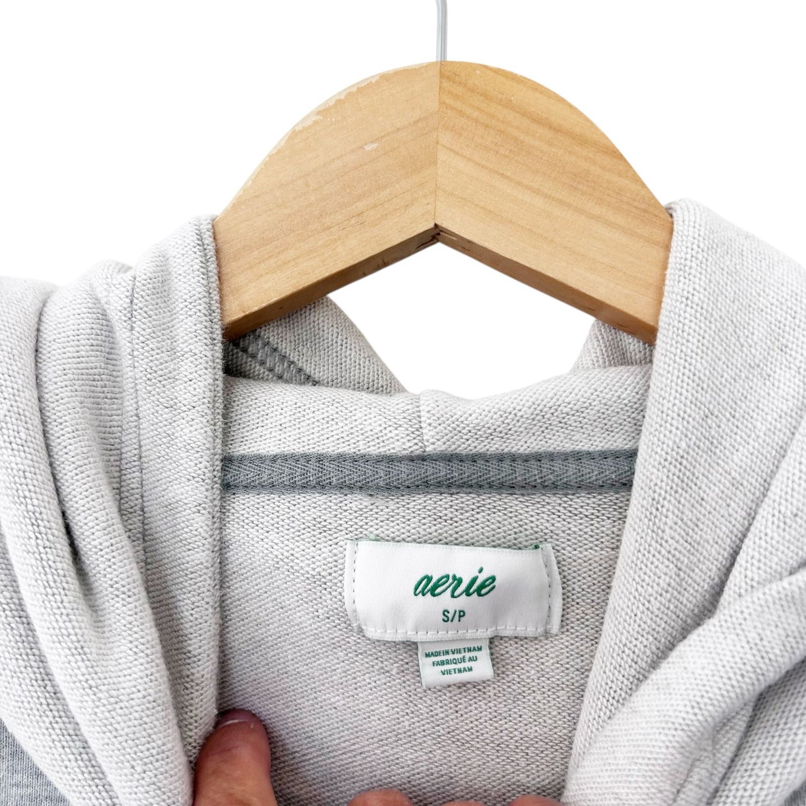 Other Aerie Gray Color Block Hoodie Sz S Size S / US 4 / IT 40 - 2 Thumbnail