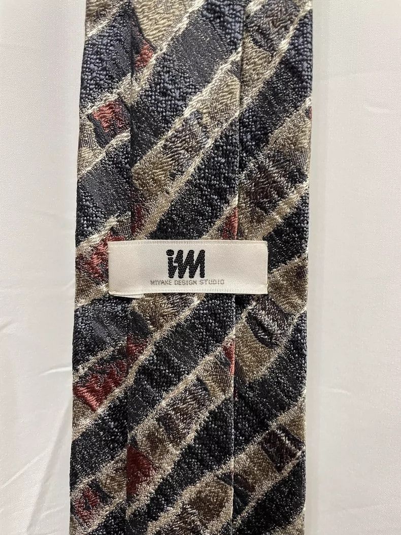 Issey Miyake Issey Miyake Medieval Triple Stripe Tie Size ONE SIZE - 4 Thumbnail