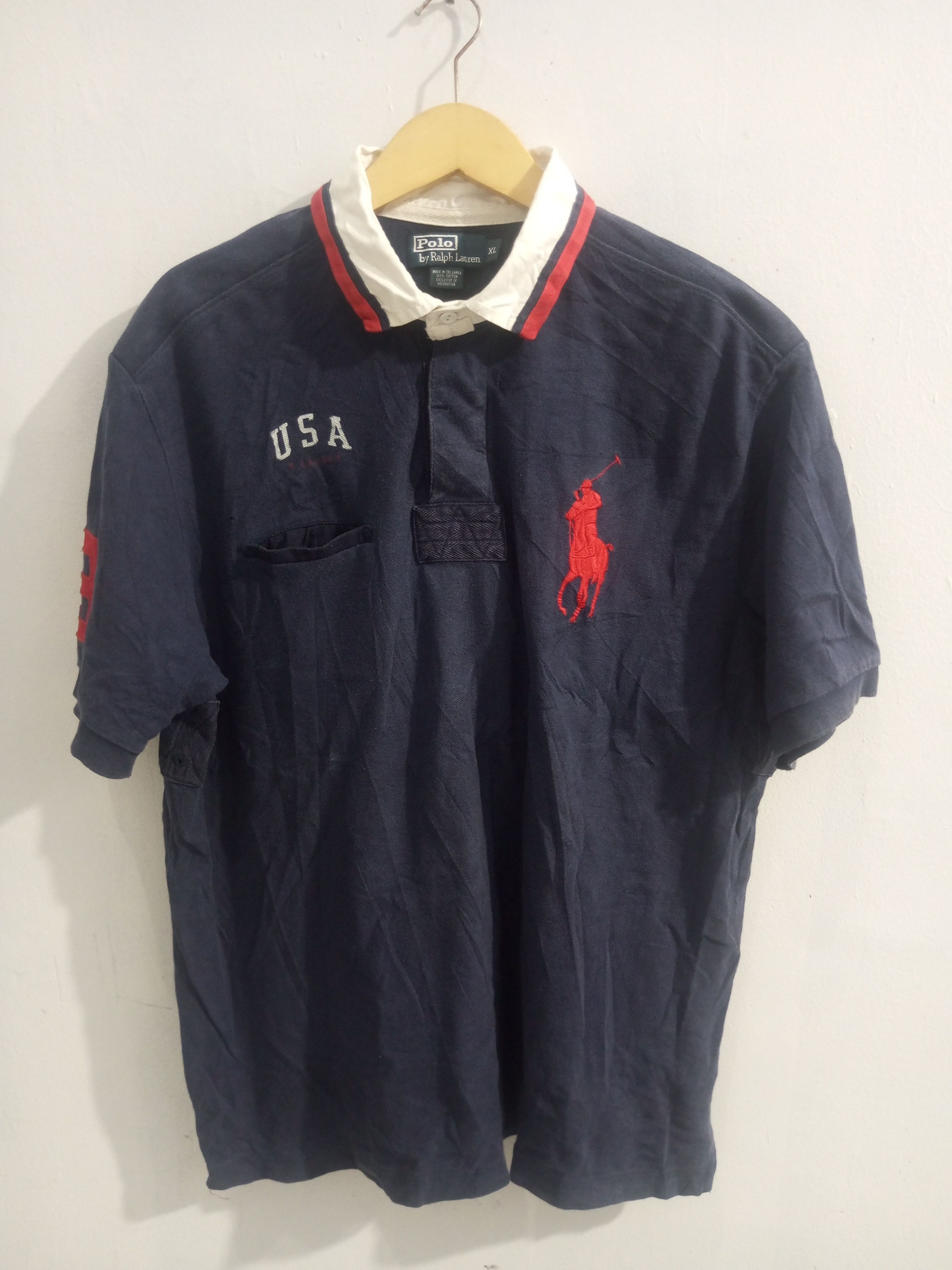 Vintage Polo ralph lauren sun faded polo shirt