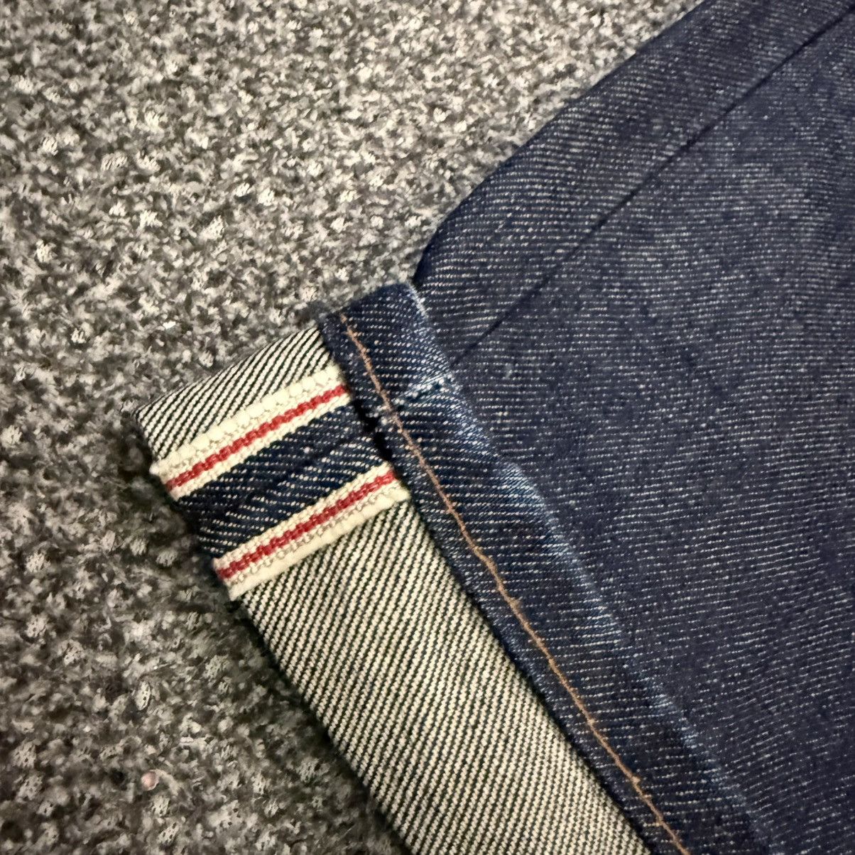 Indigo Vintage Selvedge Japanese Indigo Wrangler Blue Bell Denim Size US 29 - 8 Thumbnail