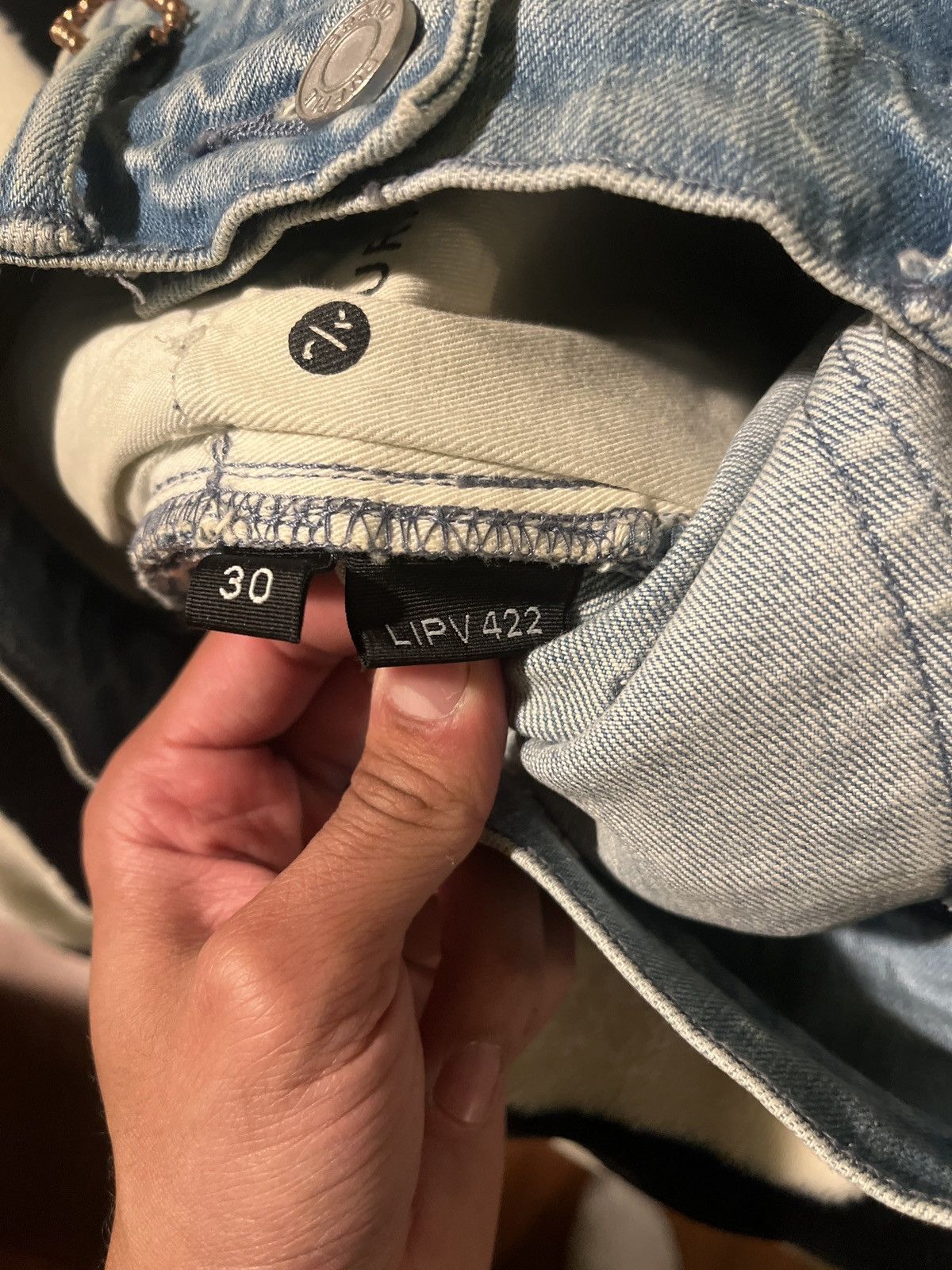 Purple Brand PURPLE BRAND (LIGHT INDIGO PLAIN VINTAGE JEAN) Size US 30 / EU 46 - 12 Thumbnail