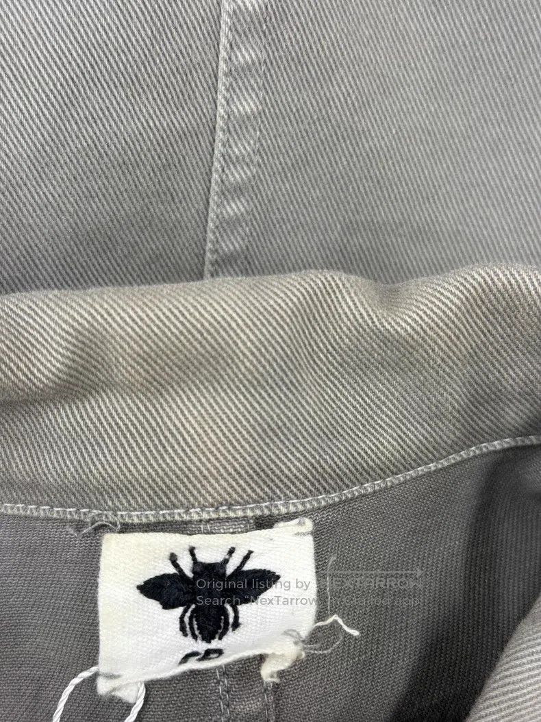 Dior Dior Gray four-pocket bee embroidered denim jacket Size XS / US 0-2 / IT 36-38 - 4 Thumbnail