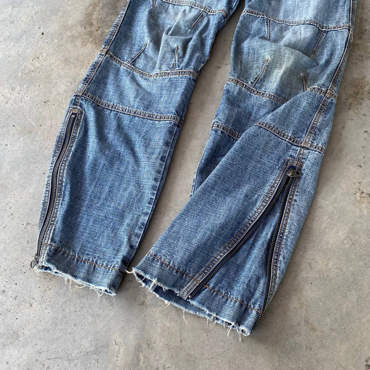 5351 POUR LES HOMMES × Beauty Beast × Japanese Brand JAPANESE BUONA GIORNATA DISTRESSED BIKER JEAN ZIPPER ANKLE Size US 29 - 7 Thumbnail