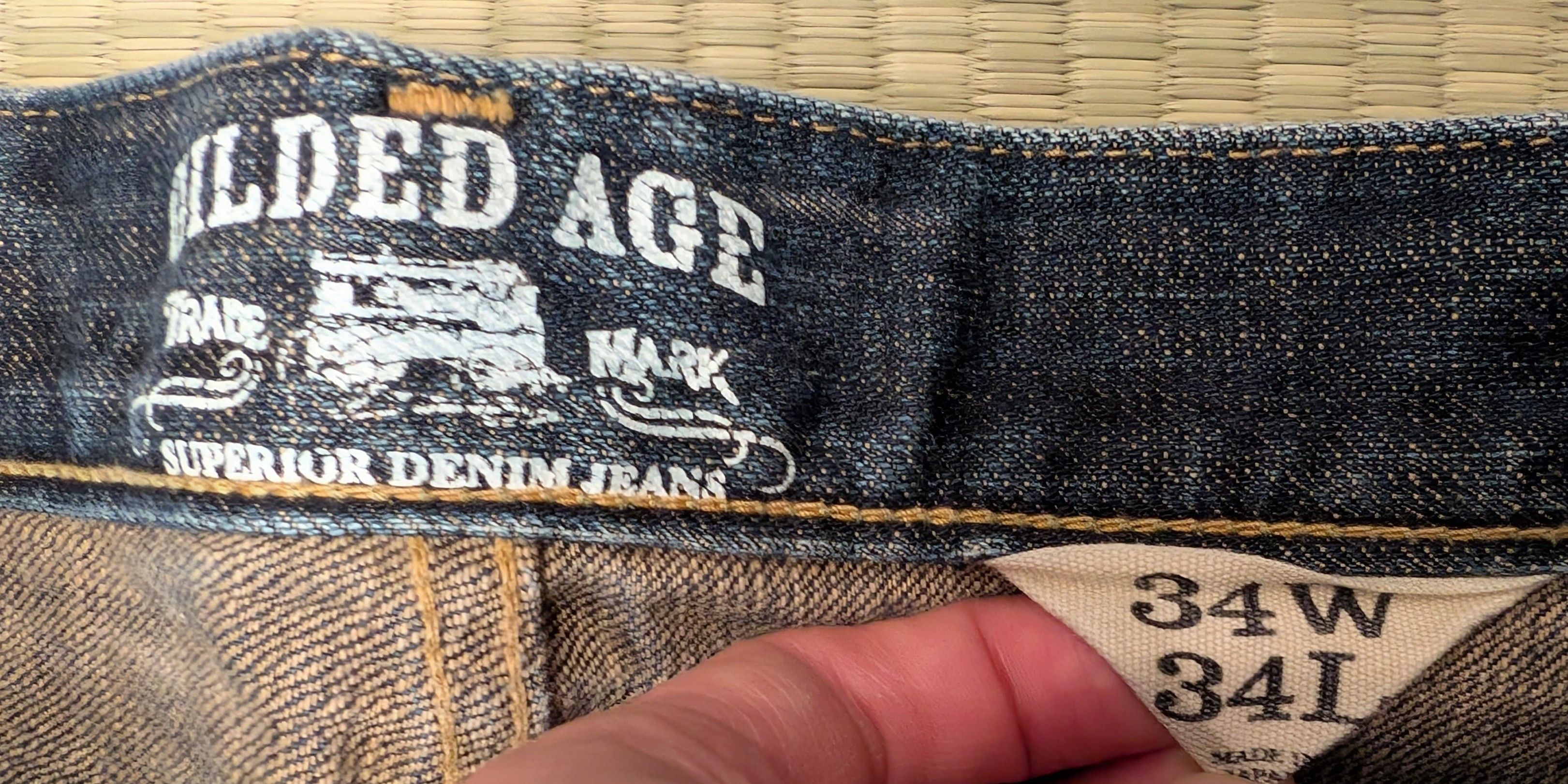 Gilded Age Gilded Age Distressed Denim Jeans Straight Fit Made in USA Size US 34 / EU 50 - 3 Thumbnail
