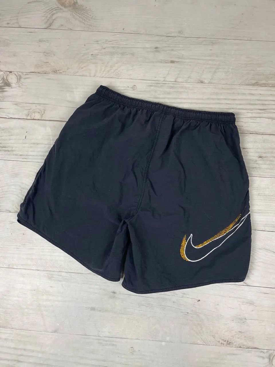 Nike Vintage Nike Big Swoosh Nylon Shorts 90s Drill Size US 34 / EU 50 - 1 Thumbnail