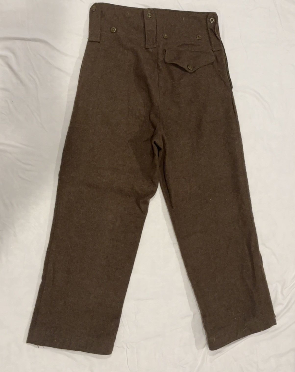 Other 1950s Military Wool Pants Size 30x29 High Waisted and Baggy! Size US 30 / EU 46 - 11 Thumbnail