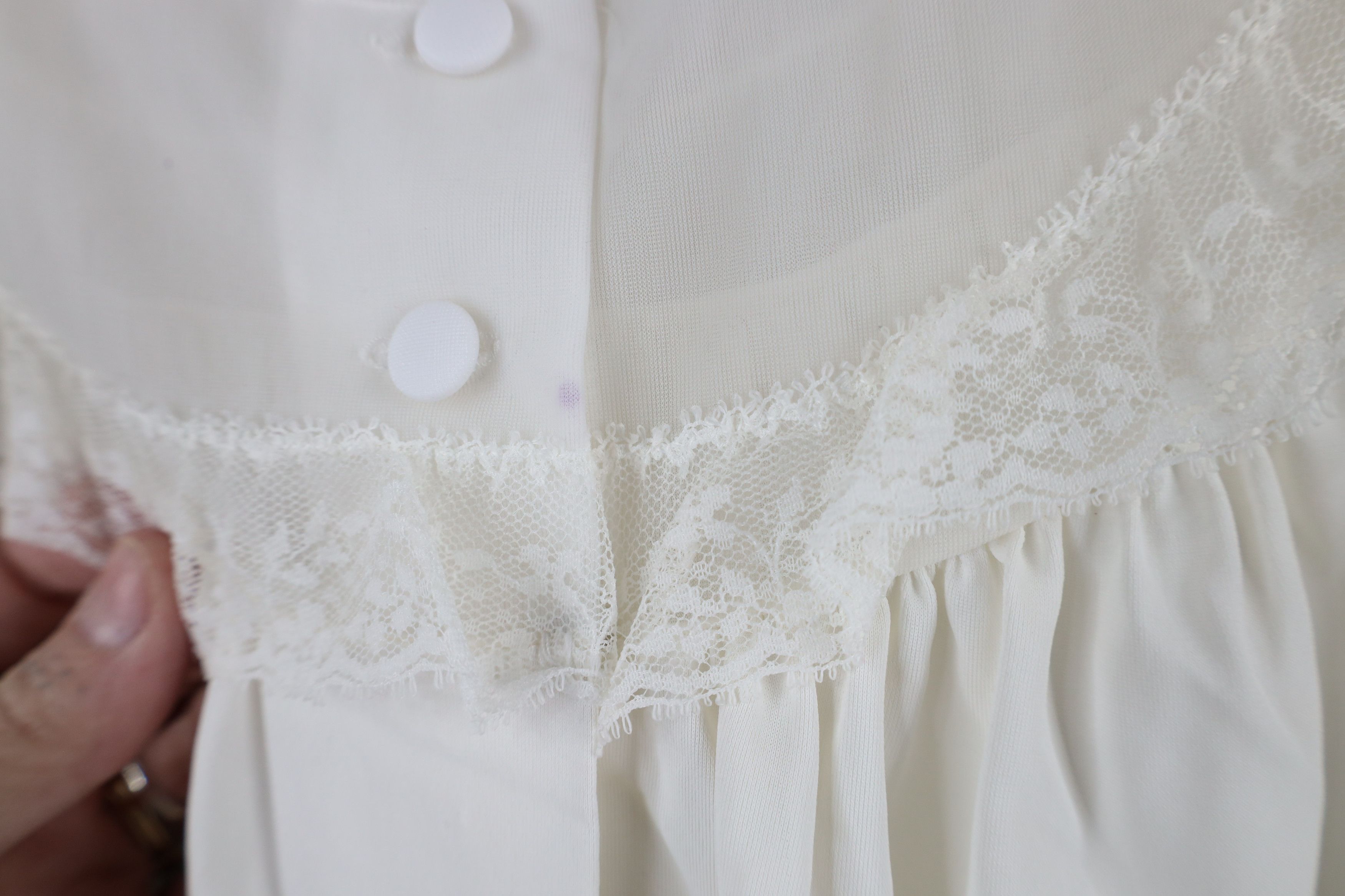 Vintage Vintage 80s 90s Babydoll Fairy Flower Night Gown Dress USA Size S / US 4 / IT 40 - 8 Thumbnail