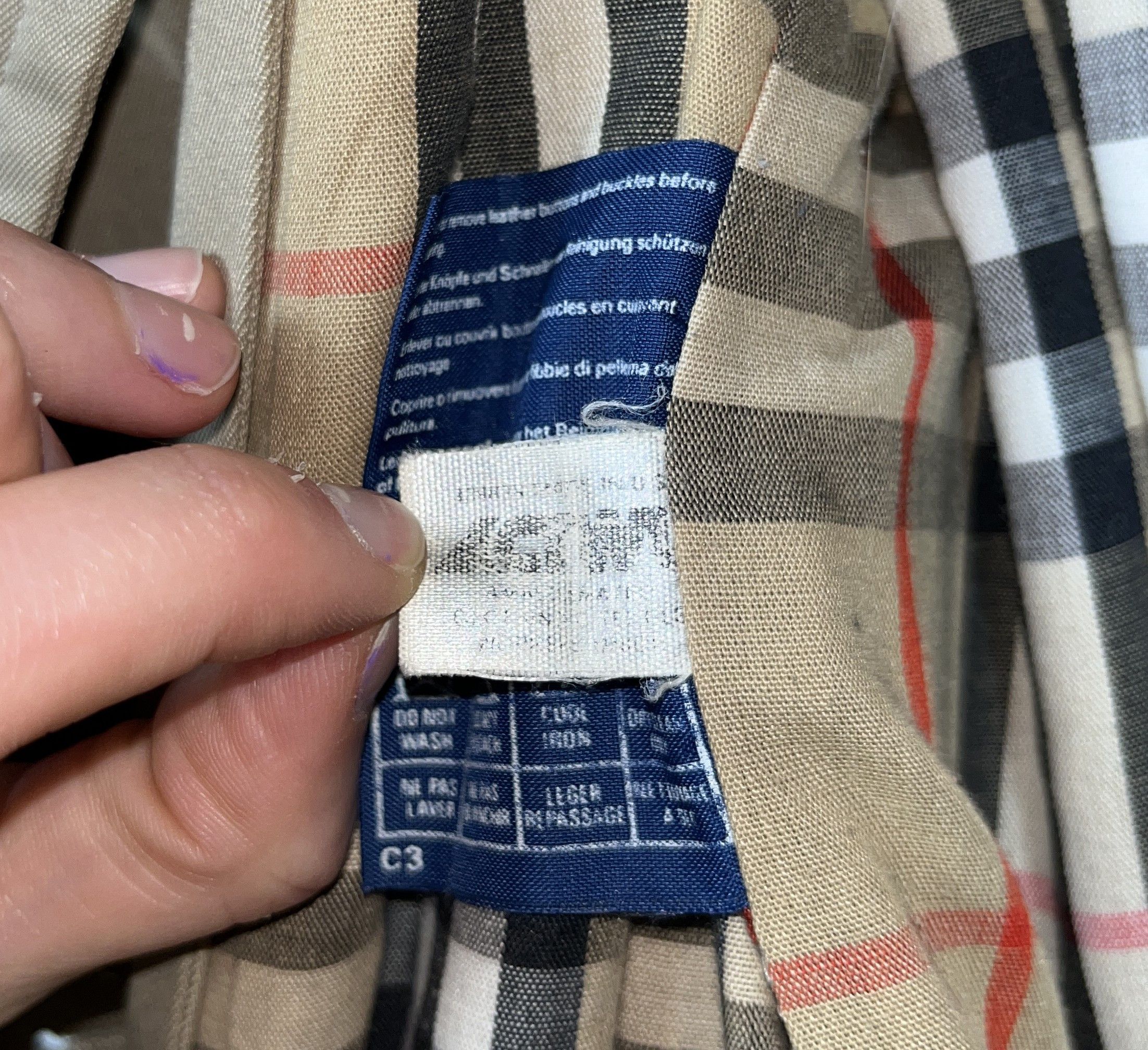 Burberry Burberry's Coat Trench Nova Check Vintage 90s Beige Size L Size US L / EU 52-54 / 3 - 17 Thumbnail