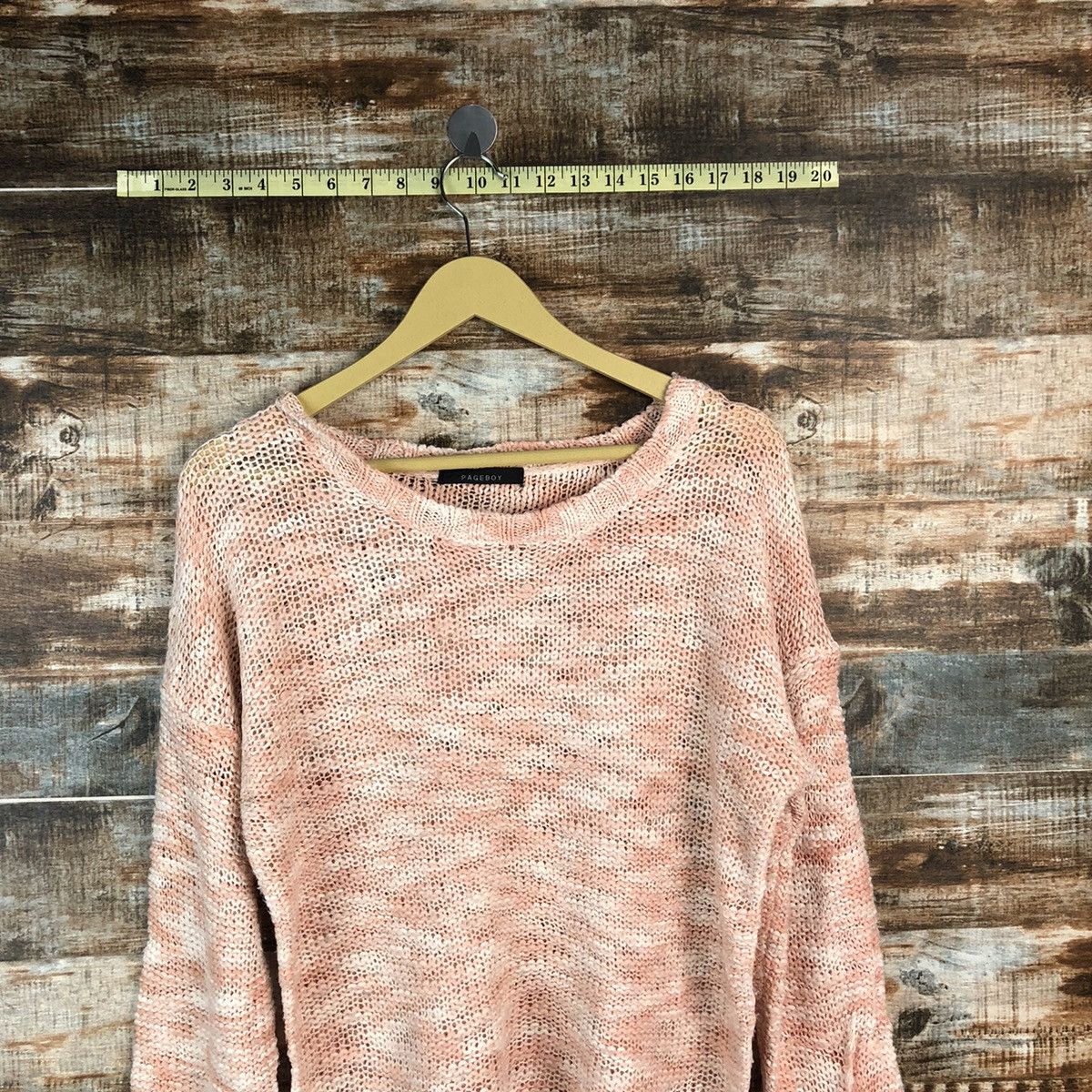 Aran Isles Knitwear × Japanese Brand Japanese Knit Sweaters Pink Page Boy #974 Size M / US 6-8 / IT 42-44 - 2 Thumbnail