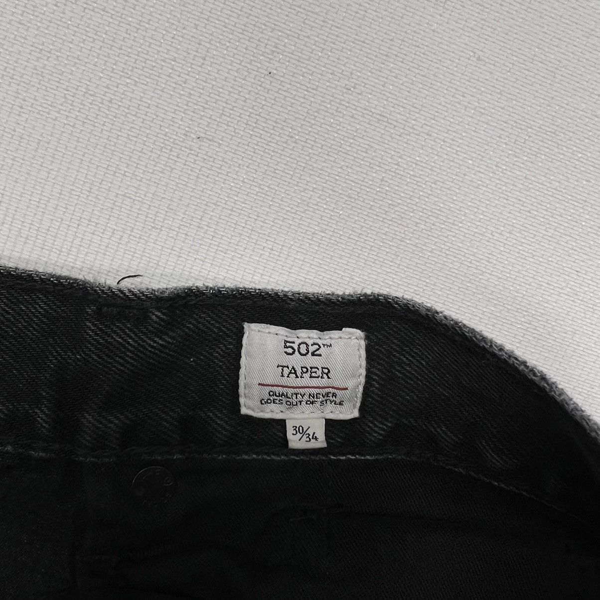 Levi's Levis Jeans Black Made & Crafted 502 Regular Taper Faded Size US 30 / EU 46 - 11 Thumbnail