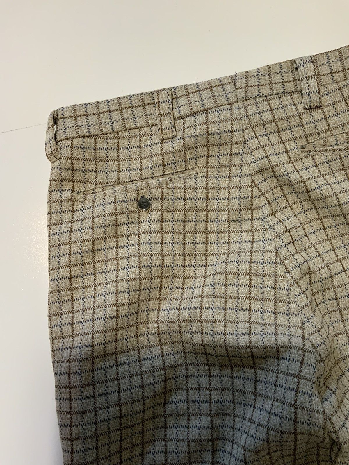 Vintage VTG 70s Double Knit Polyester Mod Atomic Flare Leisure Pants Size US 32 / EU 48 - 7 Thumbnail