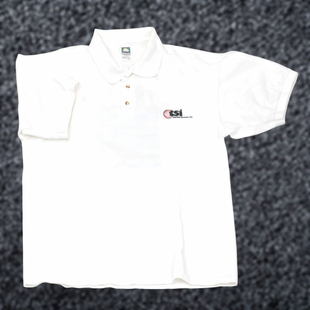 Vintage VINTAGE Cotton Deluxe Fish Fry Polo Golf T-Shirt Men XL White Texas Pink Panther TSI Shirt Mens XL White Cotton Deluxe Fish Fry Polo Golf T-Shirt Size US XL / EU 56 / 4 - 1 Thumbnail