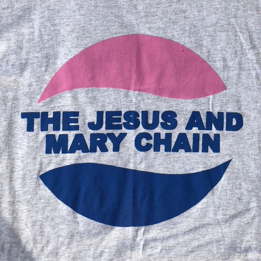 Vintage 100% Authentic 1990s The Jesus and Mary Chain Pepsi Logo Tee Size US XL / EU 56 / 4 - 2 Thumbnail