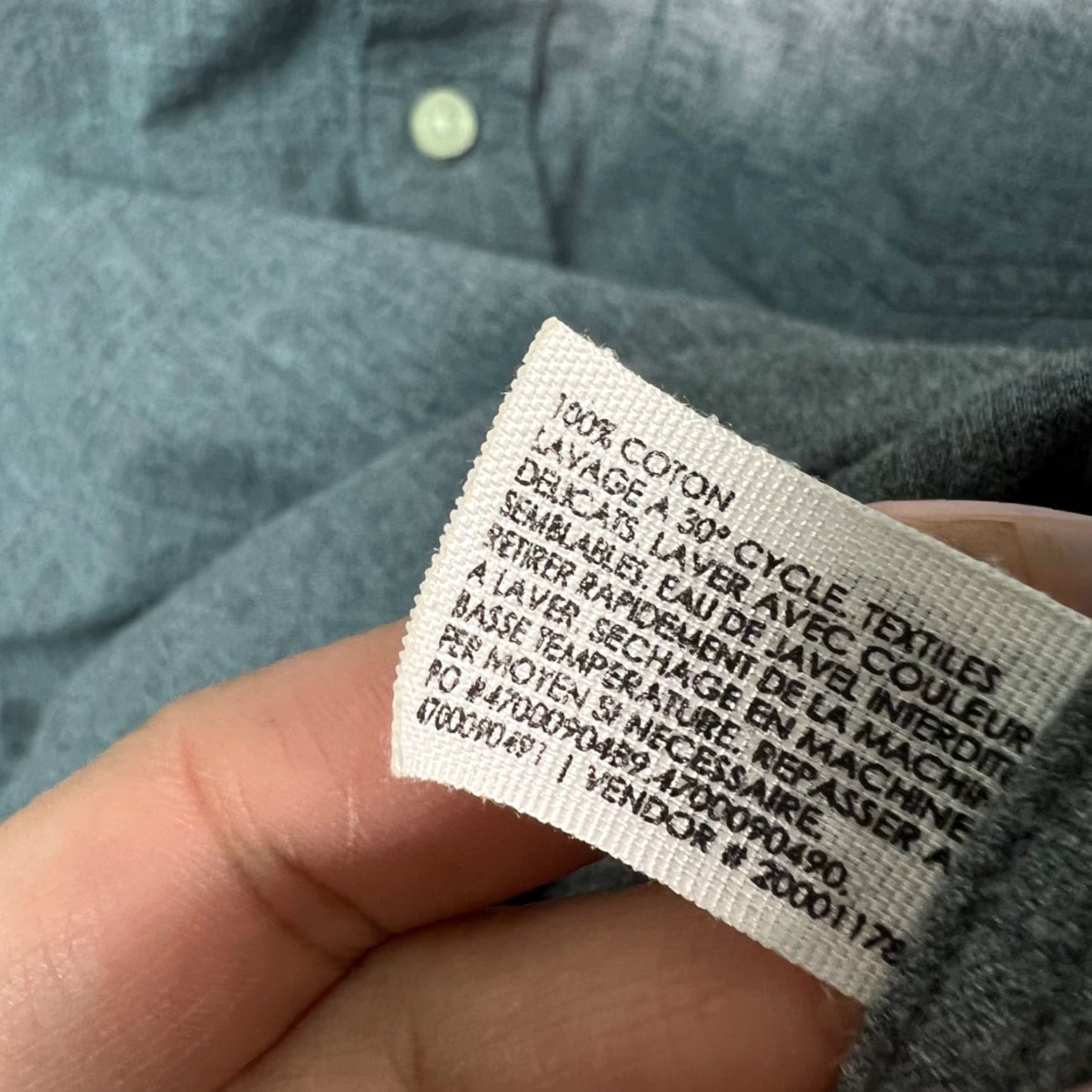Club Monaco Club Monaco Mens Shirt Slim Fit Button-Up 100% Cotton Gray Size M Size US M / EU 48-50 / 2 - 4 Thumbnail