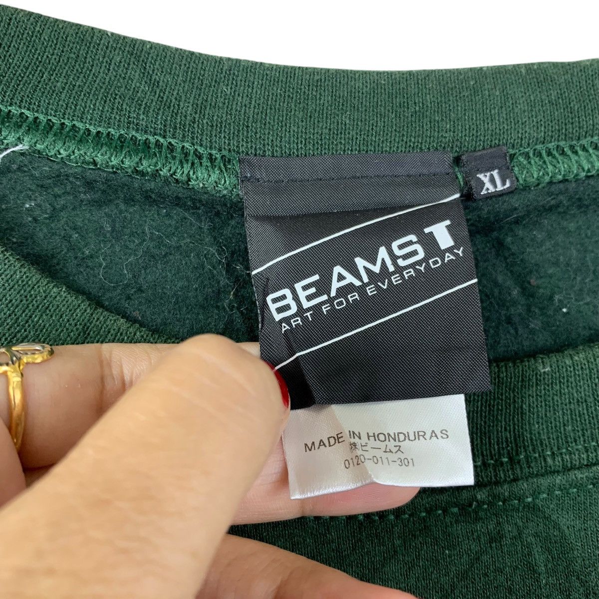 Beams Plus BEAMS T PLUS “BMS Exp. Delivery Service” Sweatshirt Green Size US XL / EU 56 / 4 - 3 Thumbnail