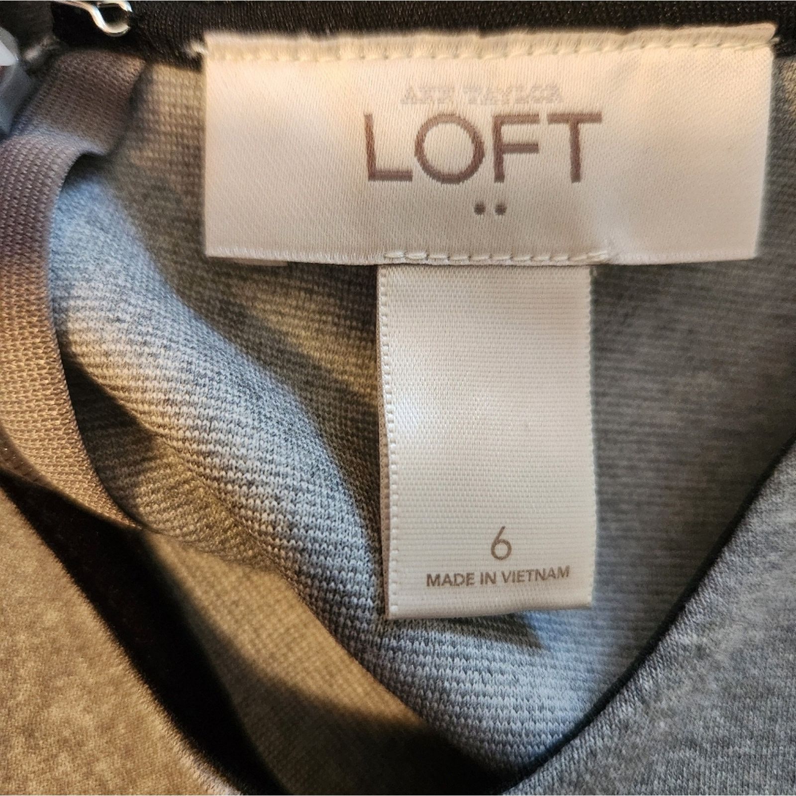 Loft Loft Colorblock black and gray A-Line dress 6 Size M / US 6-8 / IT 42-44 - 7 Thumbnail