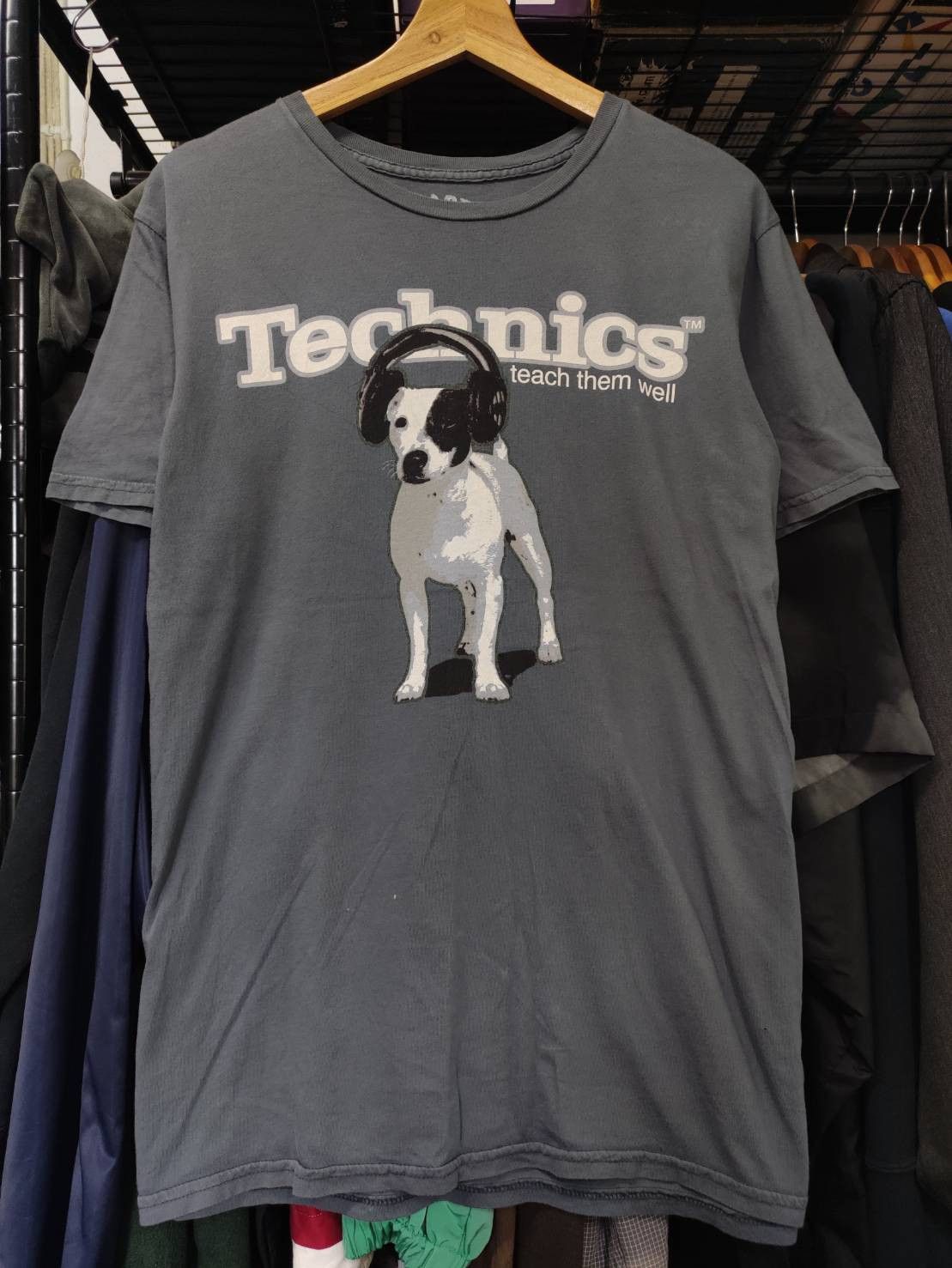 Vintage Vtg 00's Technics DJ " Teach Them Well " Made in USA T-Shirt Size US M / EU 48-50 / 2 - 2 Thumbnail