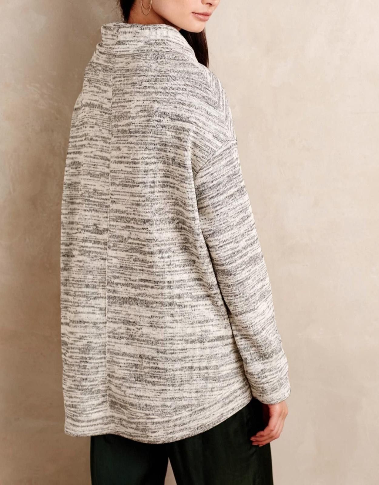 Anthropologie Anthropologie Saturday Sunday Space-Dye Cowl Neck Sweater- M Size M / US 6-8 / IT 42-44 - 2 Thumbnail