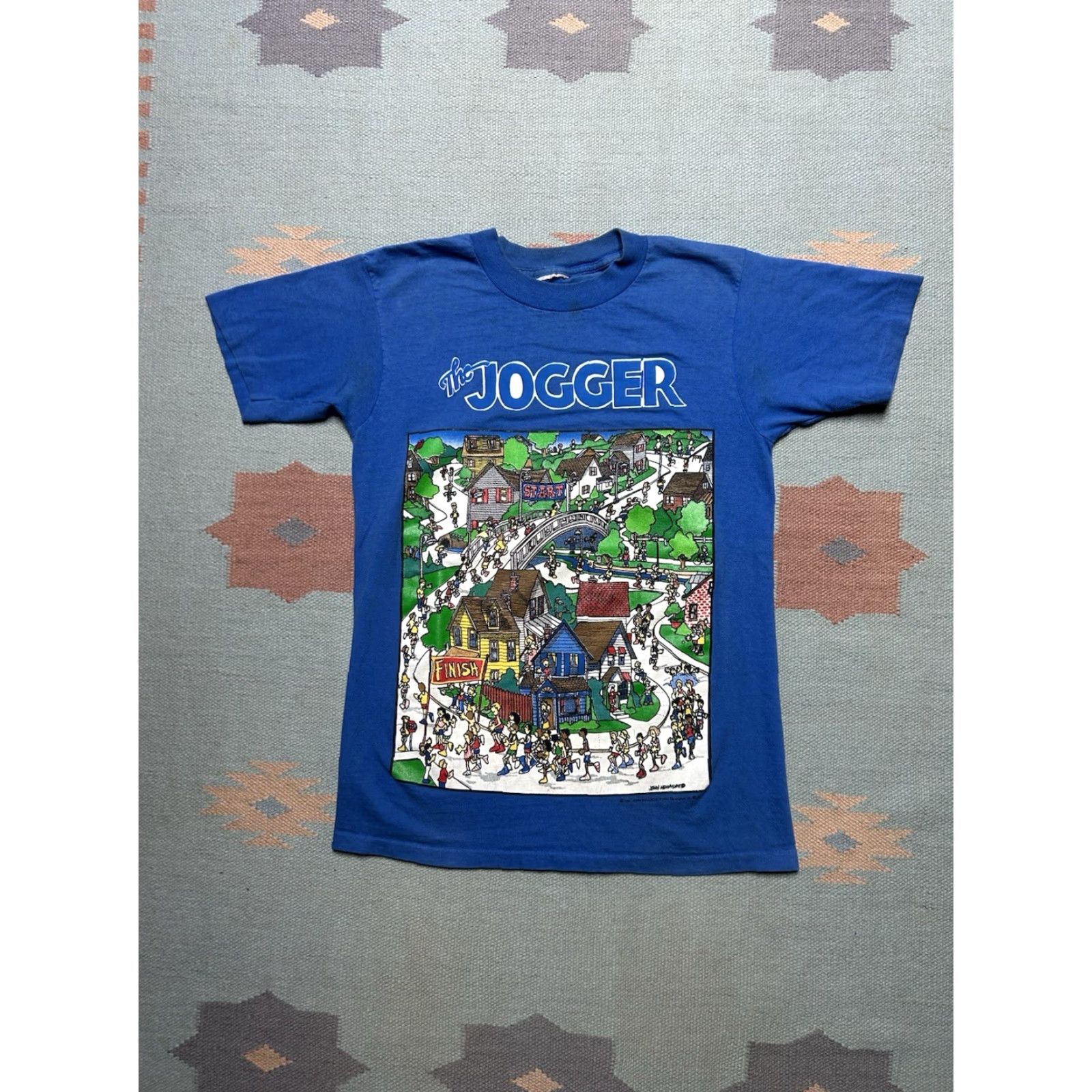 Vintage VINTAGE 90s Cartoon T-Shirt the jogger John Holladay M & M Men Medium Blue Shirt Mens Size US M / EU 48-50 / 2 - 2 Thumbnail