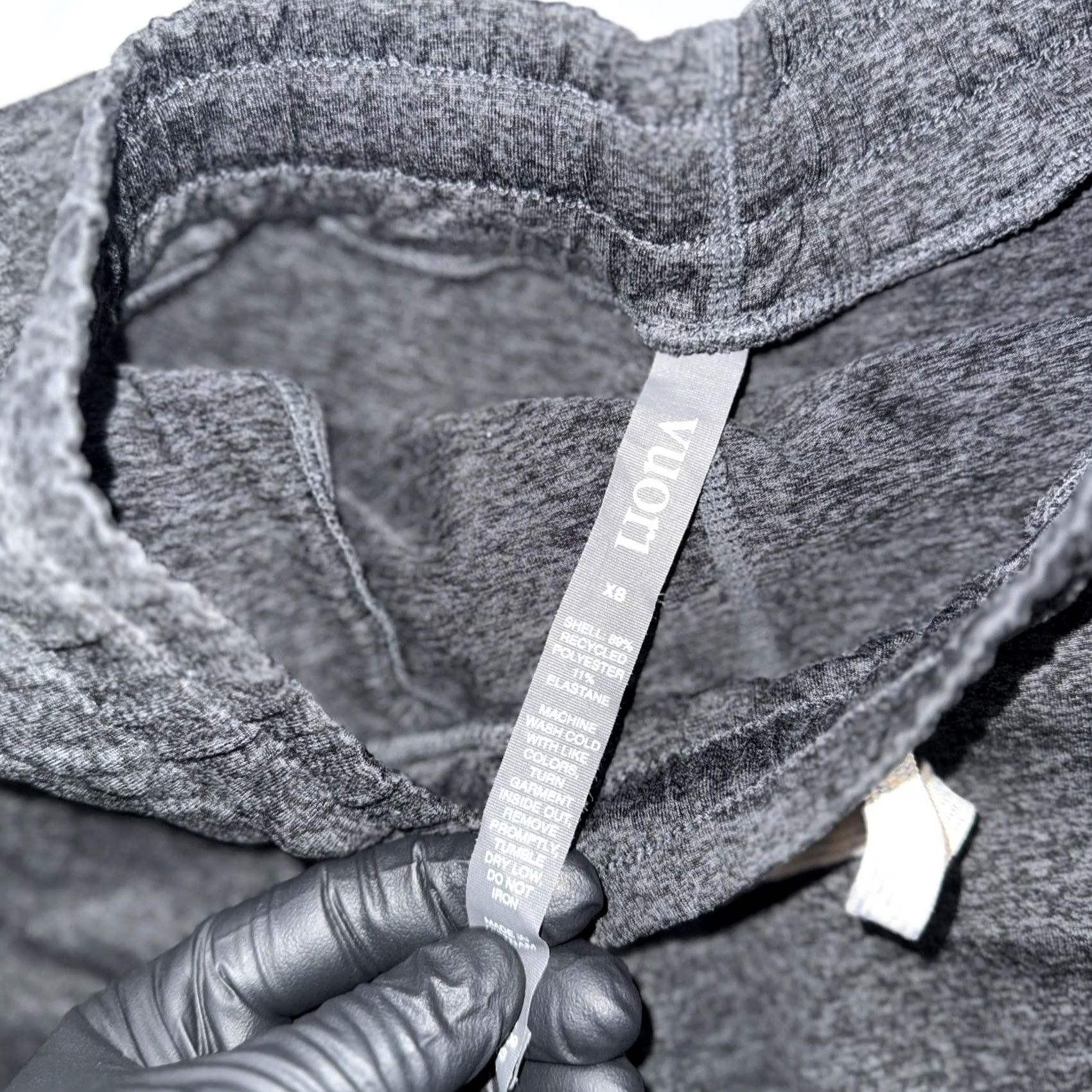 Vuori Vuori Jogger Pants Mens XS Gray Knit Drawstring Lounge Athletic Size US 27 - 3 Thumbnail