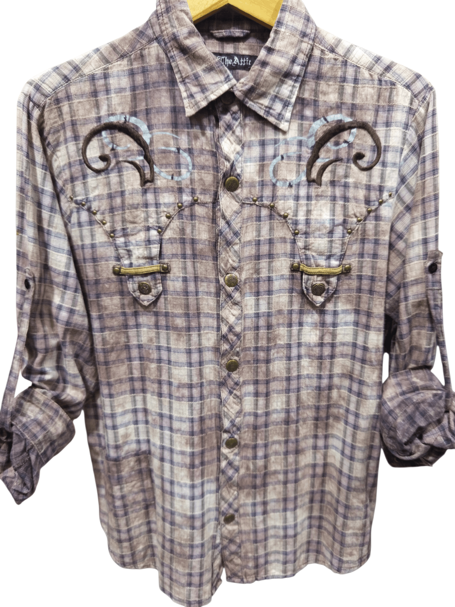 In The Attic In The Attic Western Plaid Snap Shirt Size US L / EU 52-54 / 3 - 3 Thumbnail