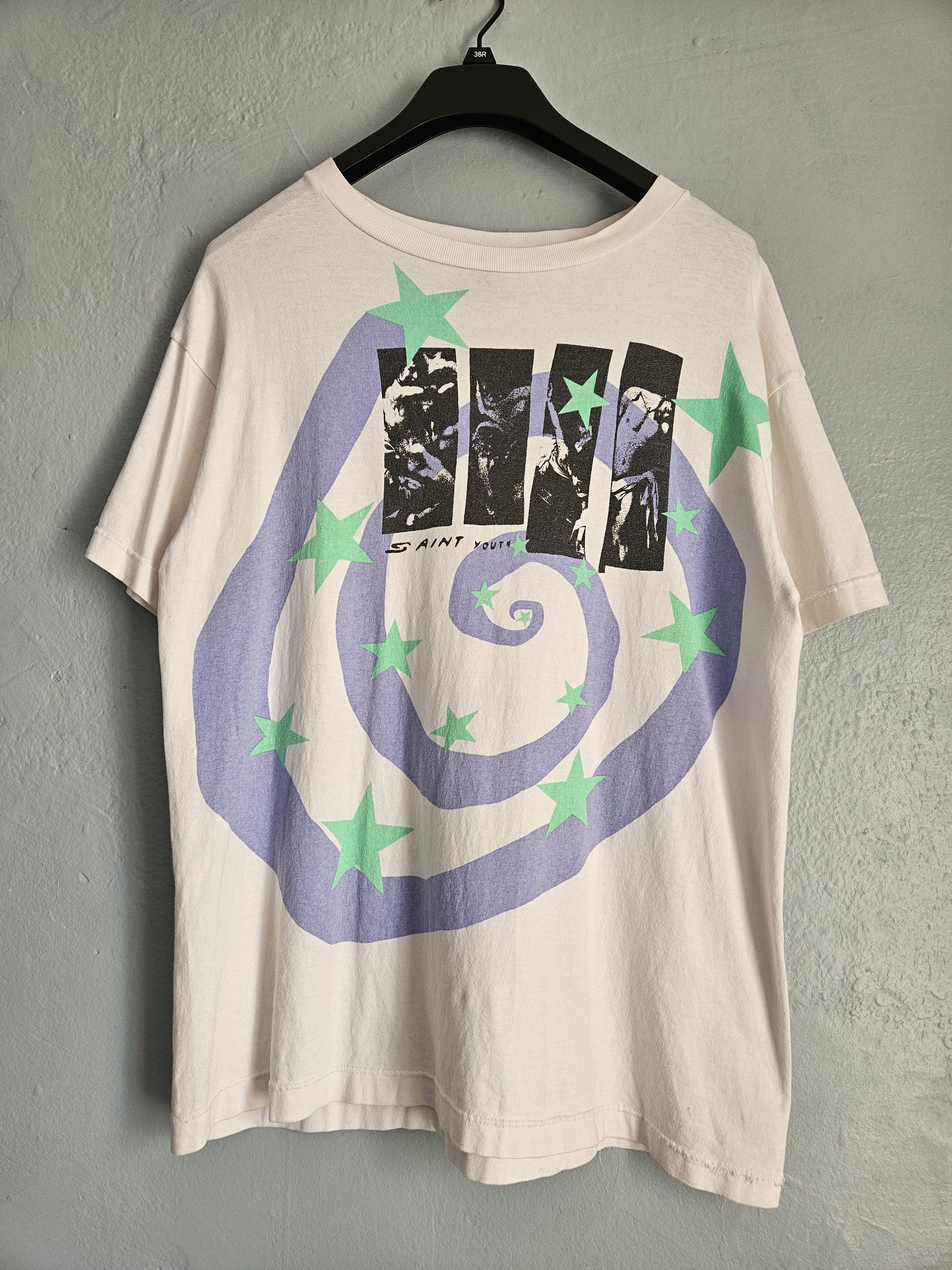 Saint Michael Saint Youth Humanity Oversized Spiral Stars Logo T Shirt Size US S / EU 44-46 / 1 - 1 Thumbnail