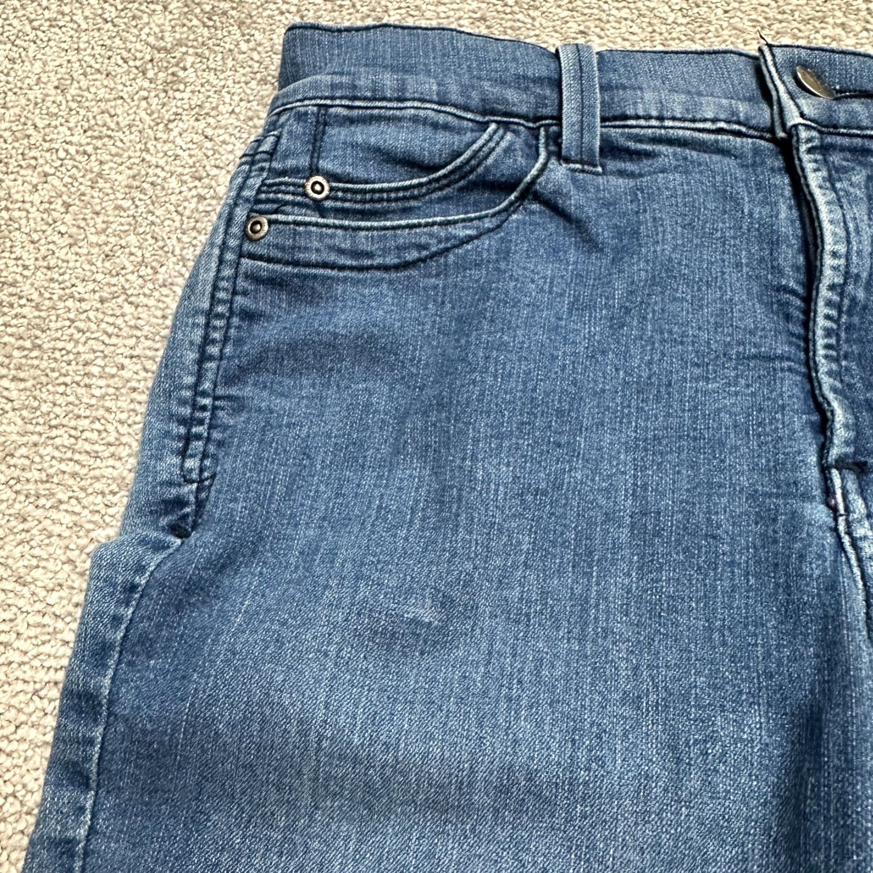 NYDJ NYDJ Crop Denim Jeans Womens 2 Blue Straight Leg Mid Rise Stretch Casual 27x20 Size 26" / US 2 / IT 38 - 5 Thumbnail