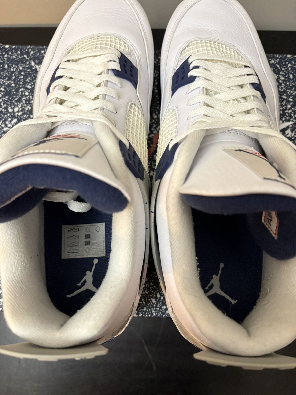 Jordan Brand Nike Jordan 4 Retro Midnight Navy Size US 15 / EU 48 - 7 Thumbnail