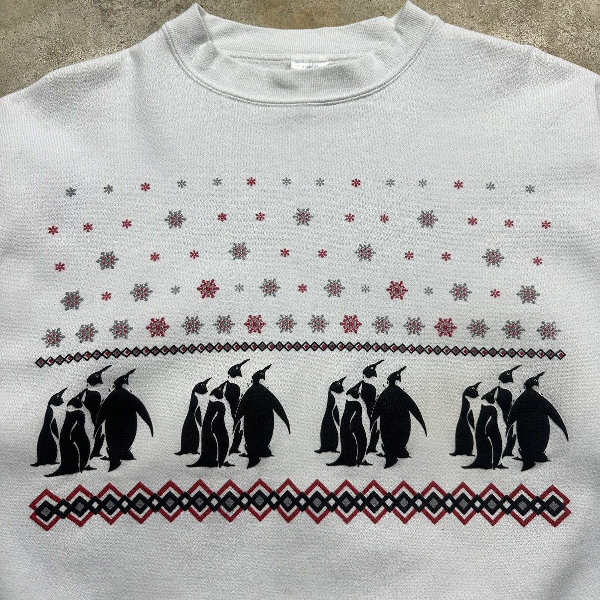 Vintage Vintage 80s Outdoor Nature Walking Penguins AOP Crewneck Size US L / EU 52-54 / 3 - 2 Thumbnail