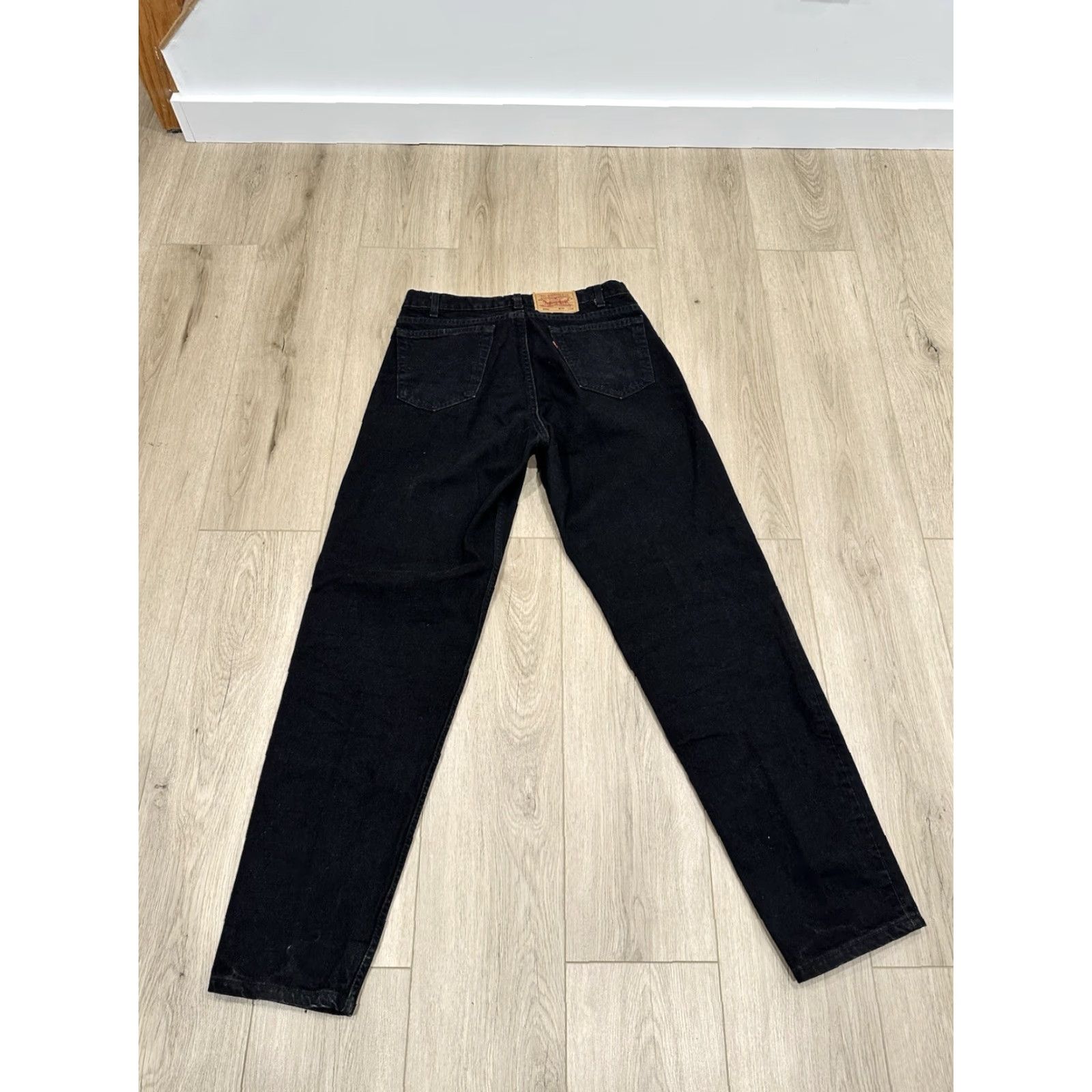 Levi's VINTAGE Levi's 550 Jeans Mens 34x34 Black Denim Cotton Straight Relaxed Made USA Size US 34 / EU 50 - 2 Thumbnail