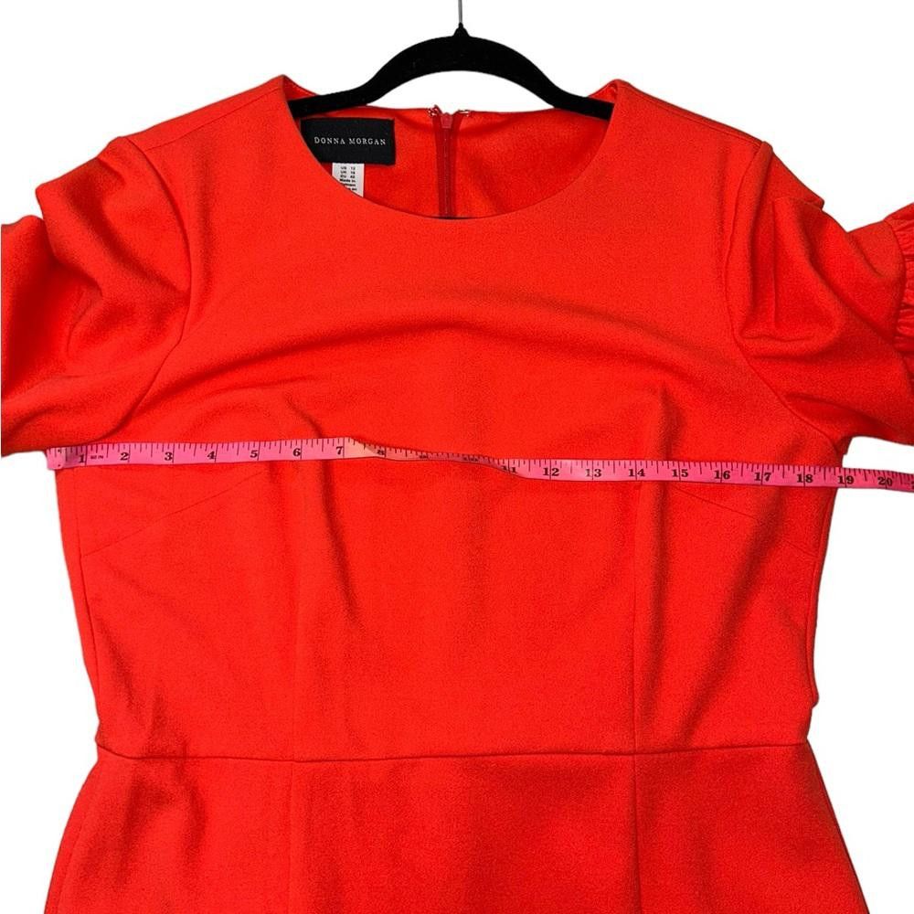 Designer Donna Morgan l NWT Scarlett Mid Length Sheath Dress 12 Size XL / US 12-14 / IT 48-50 - 5 Thumbnail
