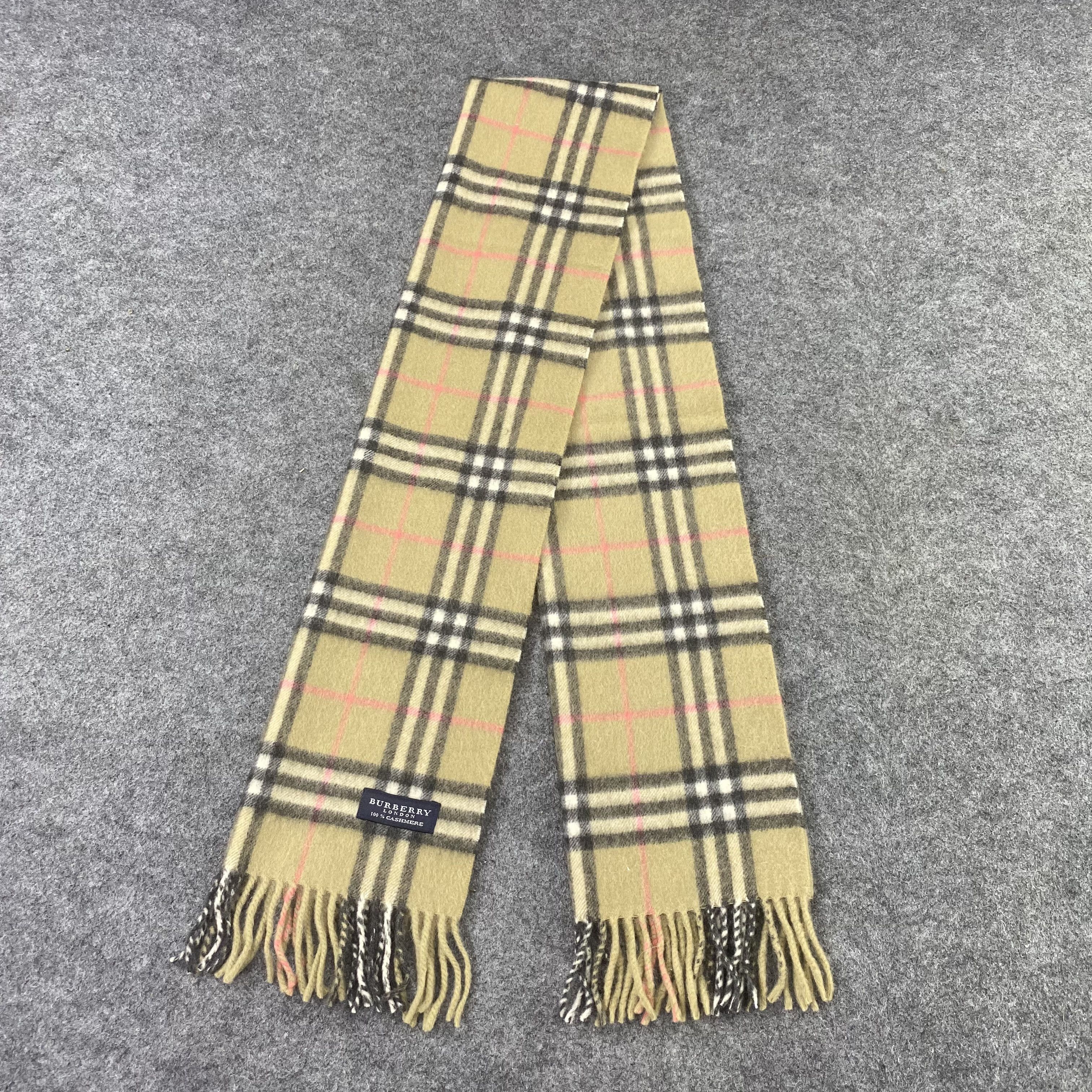 Burberry BURBERRY 💯 CASHMERE Scarf / Muffler / Neckwear -T1110 Size ONE SIZE - 4 Thumbnail