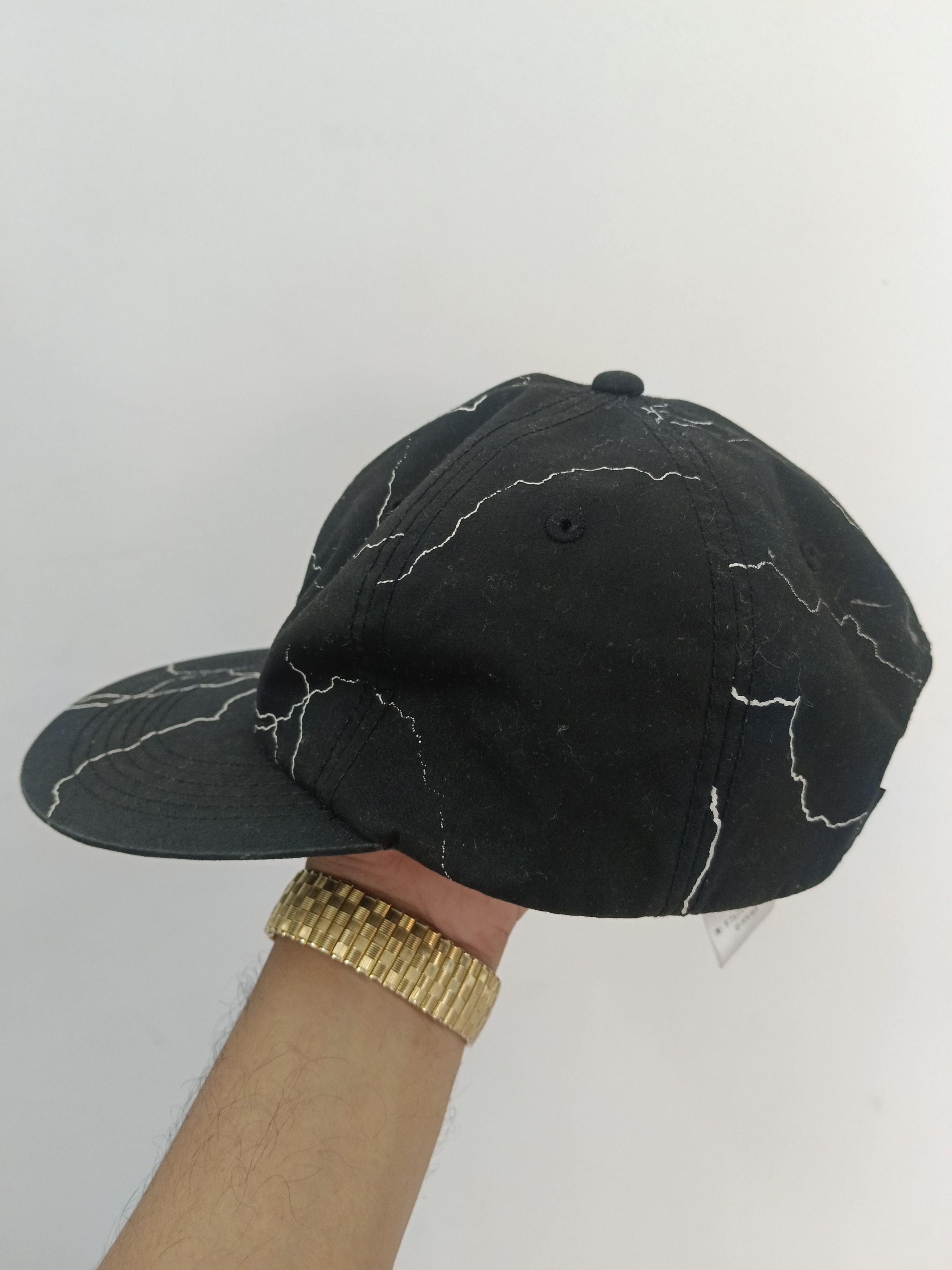 Vans Vans "Lightning Bolt" All-Over Print Snapback Hat Black Size ONE SIZE - 4 Thumbnail