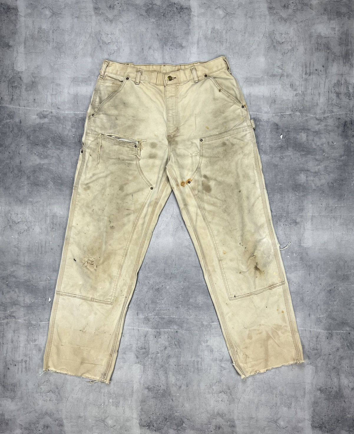Carhartt × Vintage vintage carhartt double knee carpenter pants 34x34 Size US 34 / EU 50 - 2 Thumbnail