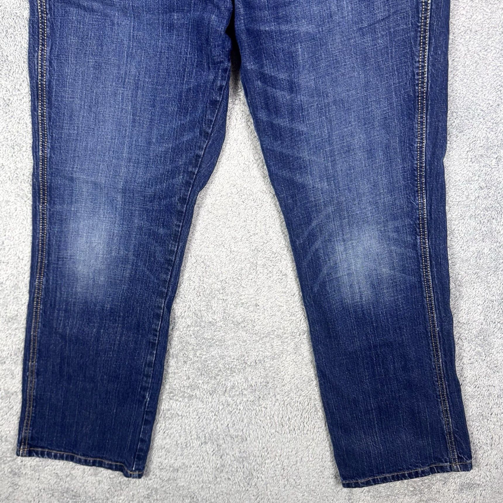 Wrangler Wrangler Retro Jeans Mens 34x32 Relaxed Boot Jeans Cowboy Western Denim Dark Blue 5-Pocket Mens Size US 34 / EU 50 - 3 Thumbnail